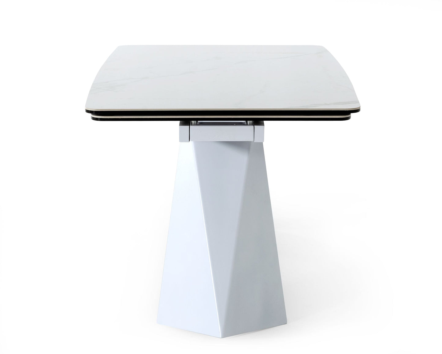 Modrest Encanto Modern White Ceramic Dining Table
