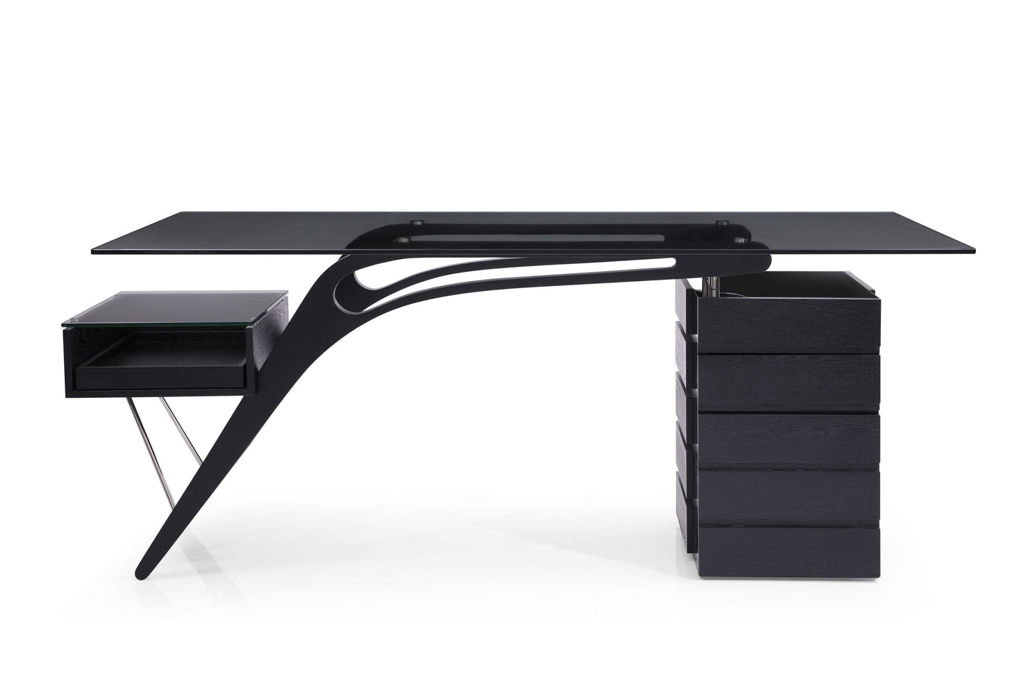 Modrest Suffolk Contemporary Black Ash Desk