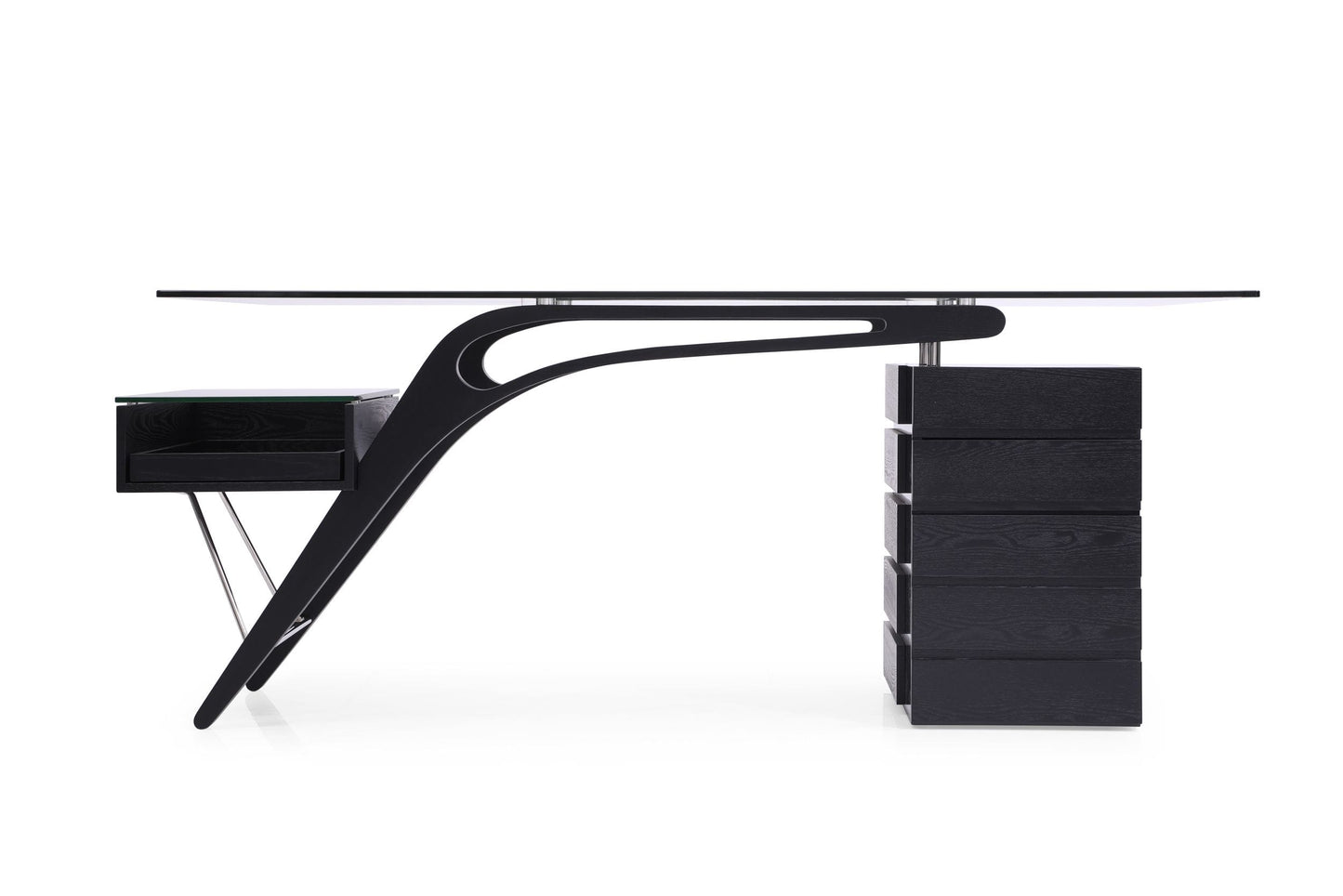 Modrest Suffolk Contemporary Black Ash Desk