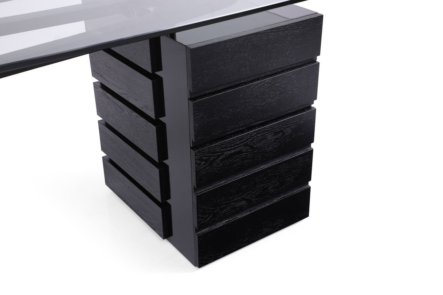 Modrest Suffolk Contemporary Black Ash Desk