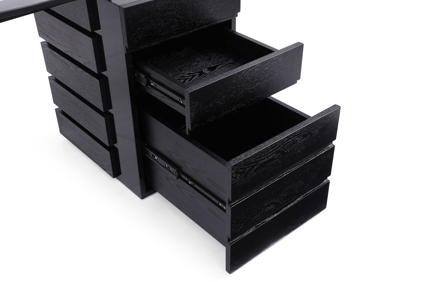 Modrest Suffolk Contemporary Black Ash Desk