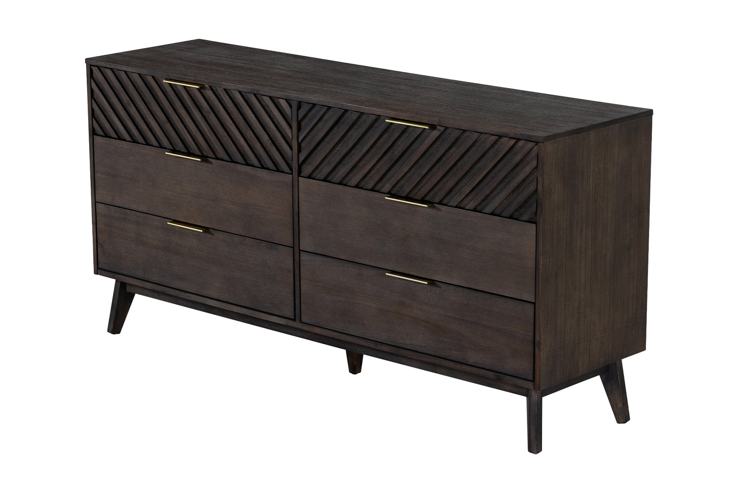 Modrest Daisy Mid-Century Dark Acacia Dresser