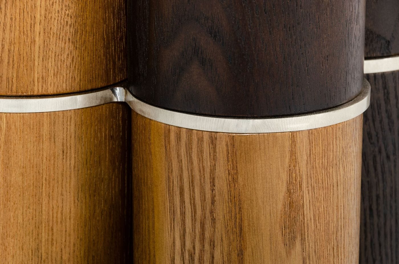 Modrest Greta Modern Glass and Walnut Dining Table
