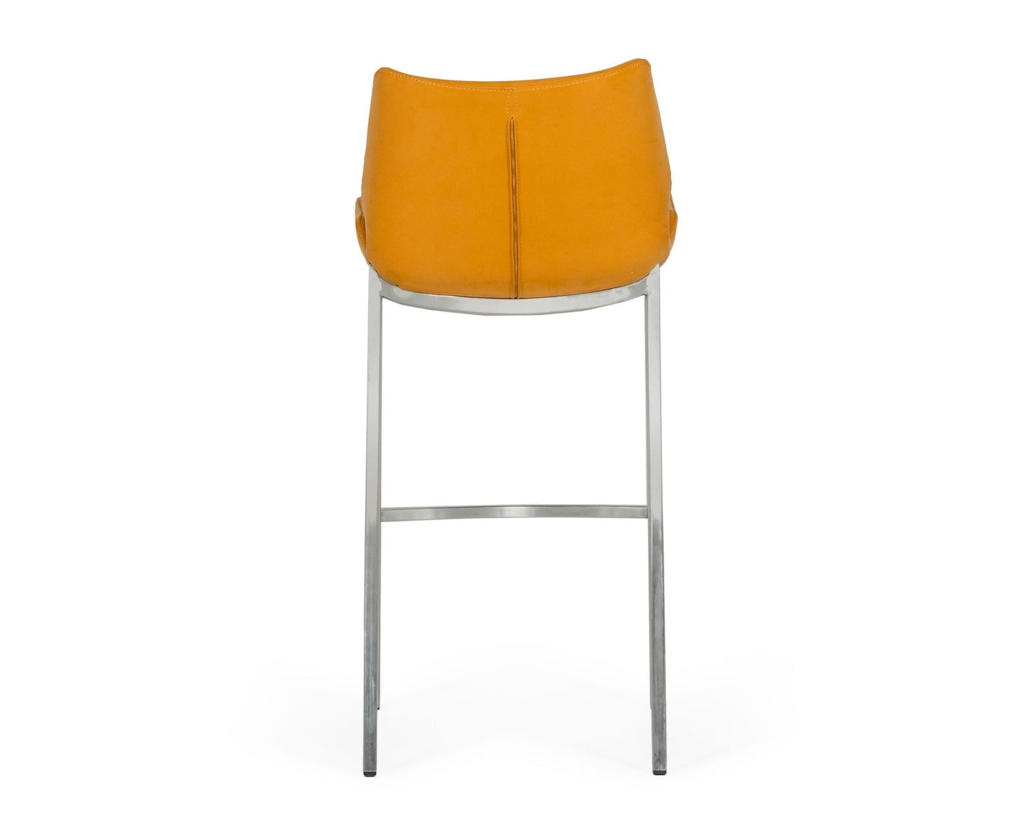 Modrest Dave Modern Orange Leatherette Bar Stool