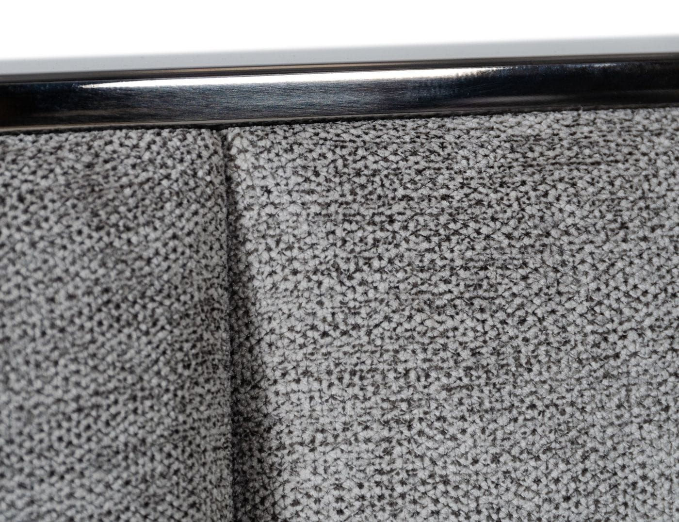 Modrest Buckley Modern Grey and Black Stainless Steel Bed