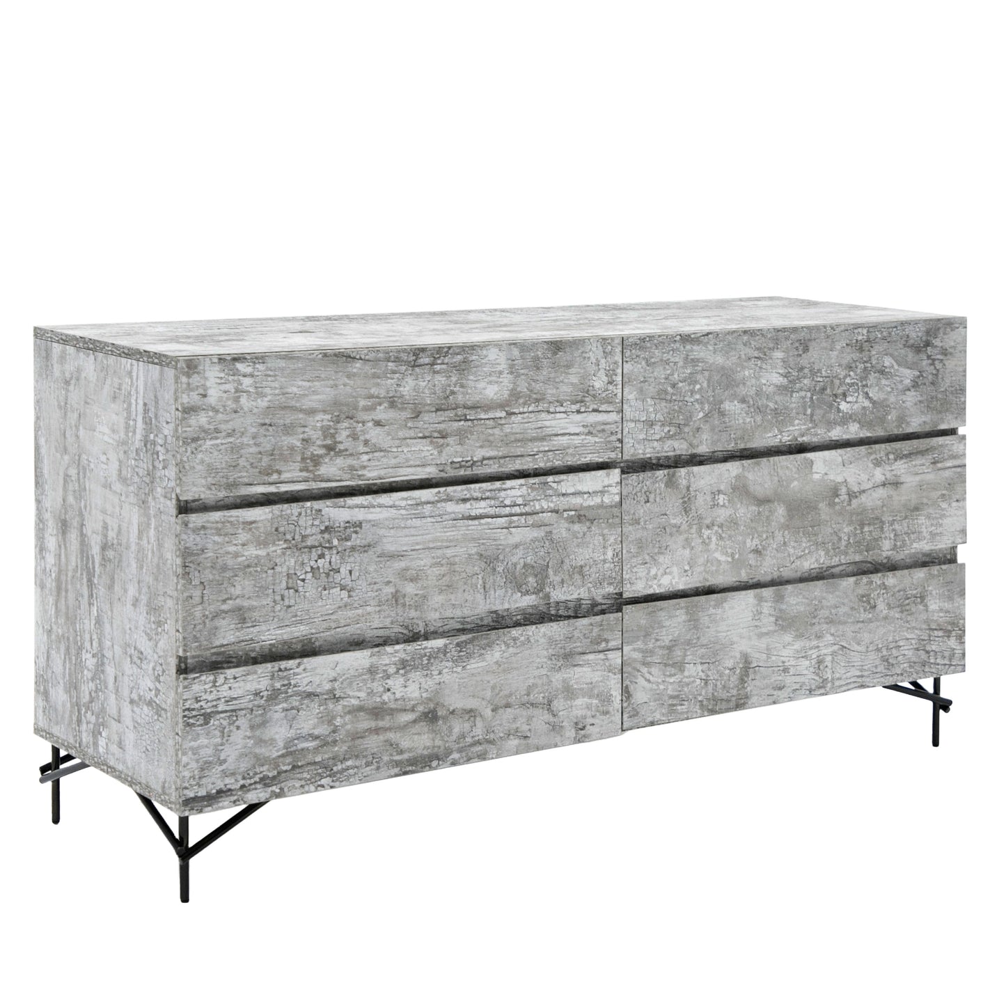 Nova Domus Aria Italian Modern Multi Grey with texture Dresser