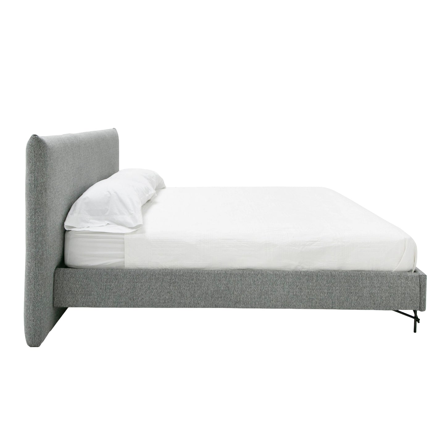 Nova Domus Aria Italian Modern Grey Fabric Bed