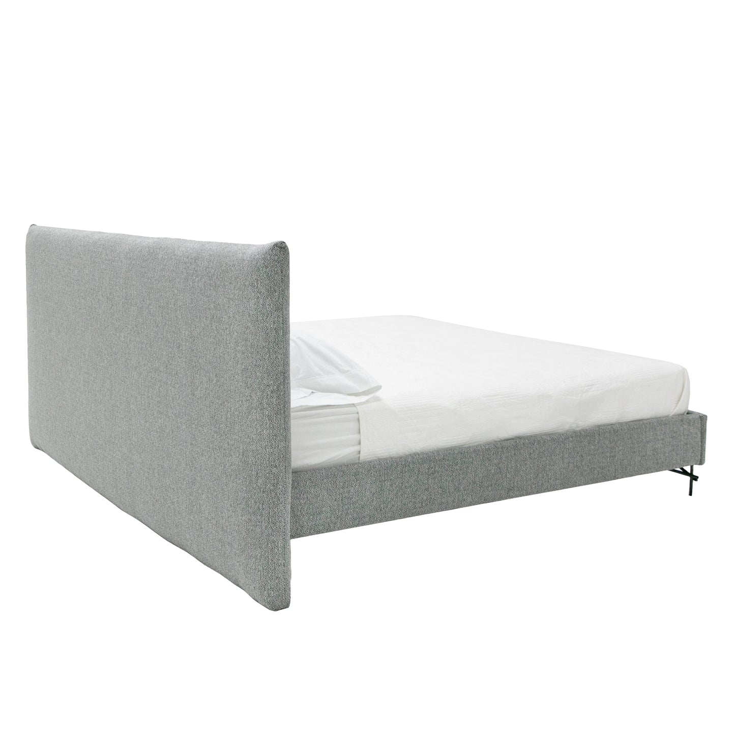 Nova Domus Aria Italian Modern Grey Fabric Bed