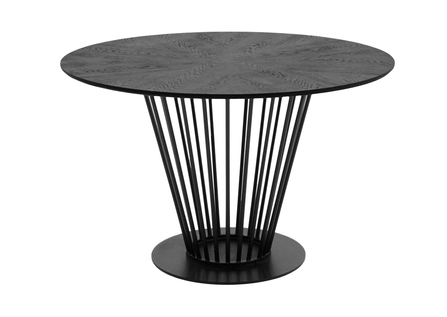 Modrest Conroy Modern Black Round Dining Table