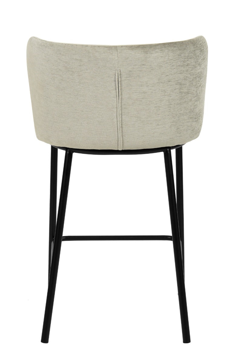 Modrest Bessie Modern Grey Counter Stool Set of 2