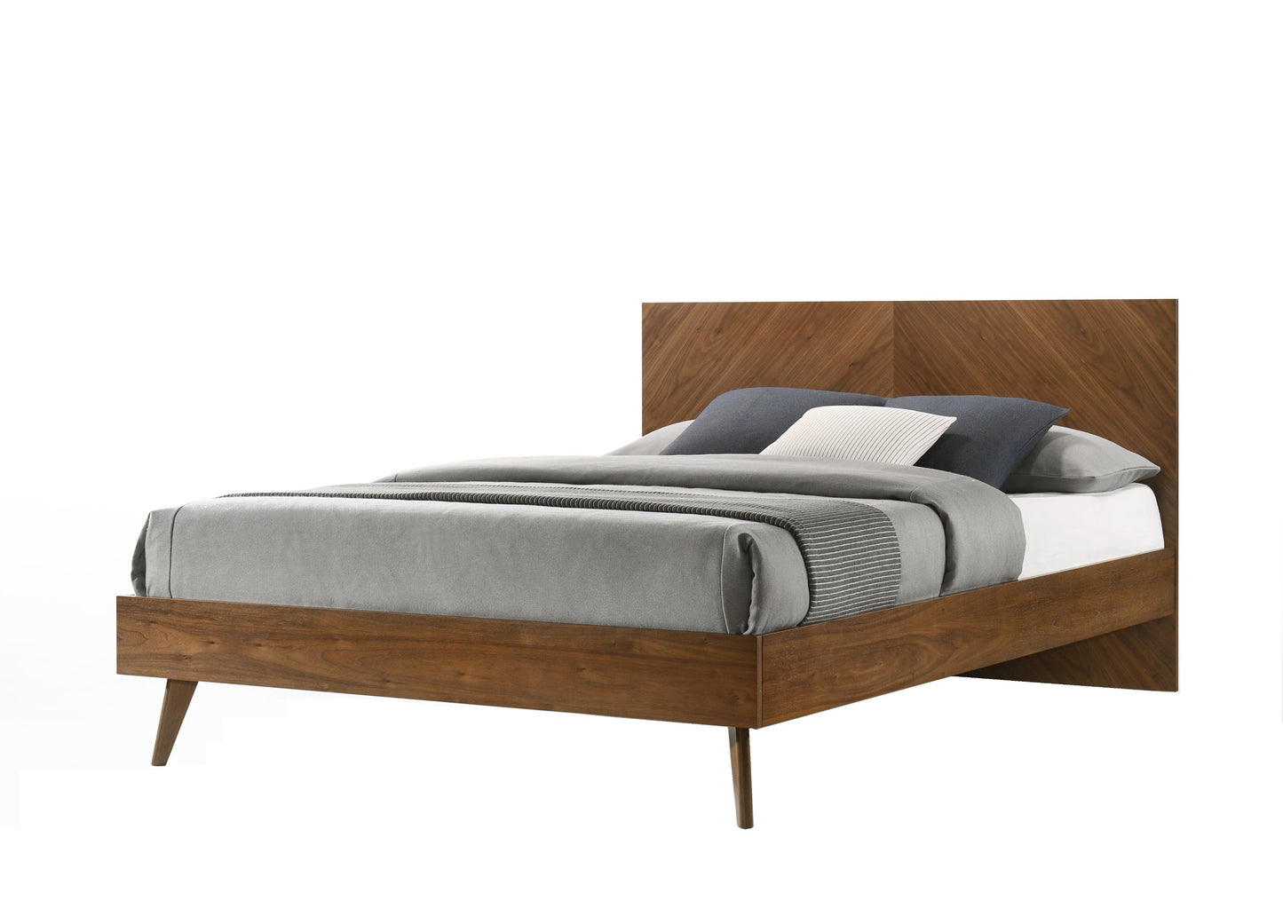 Nova Domus Kamela -Modern Walnut Bed