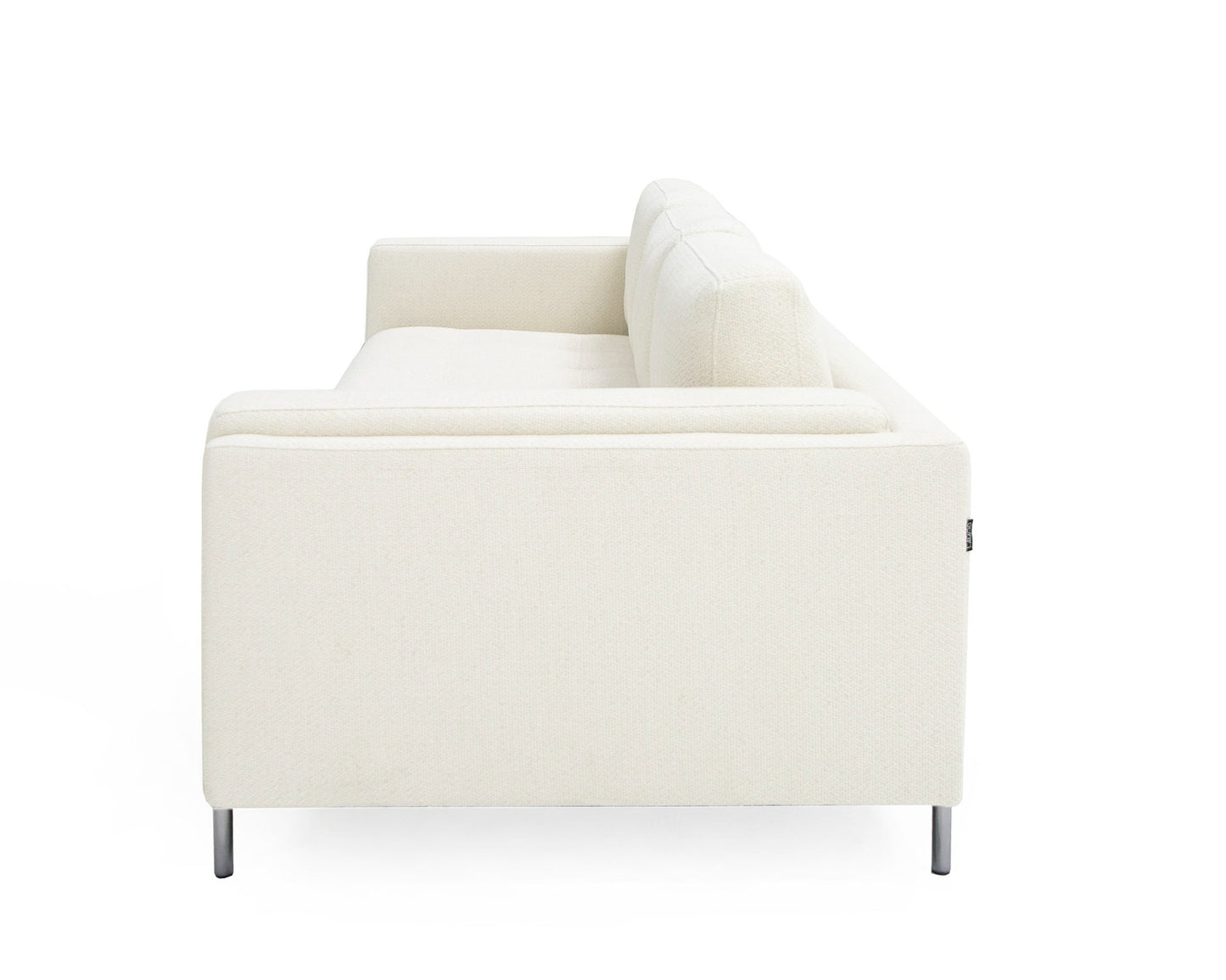 Divani Casa Schmidt Modern Off White Fabric Sofa