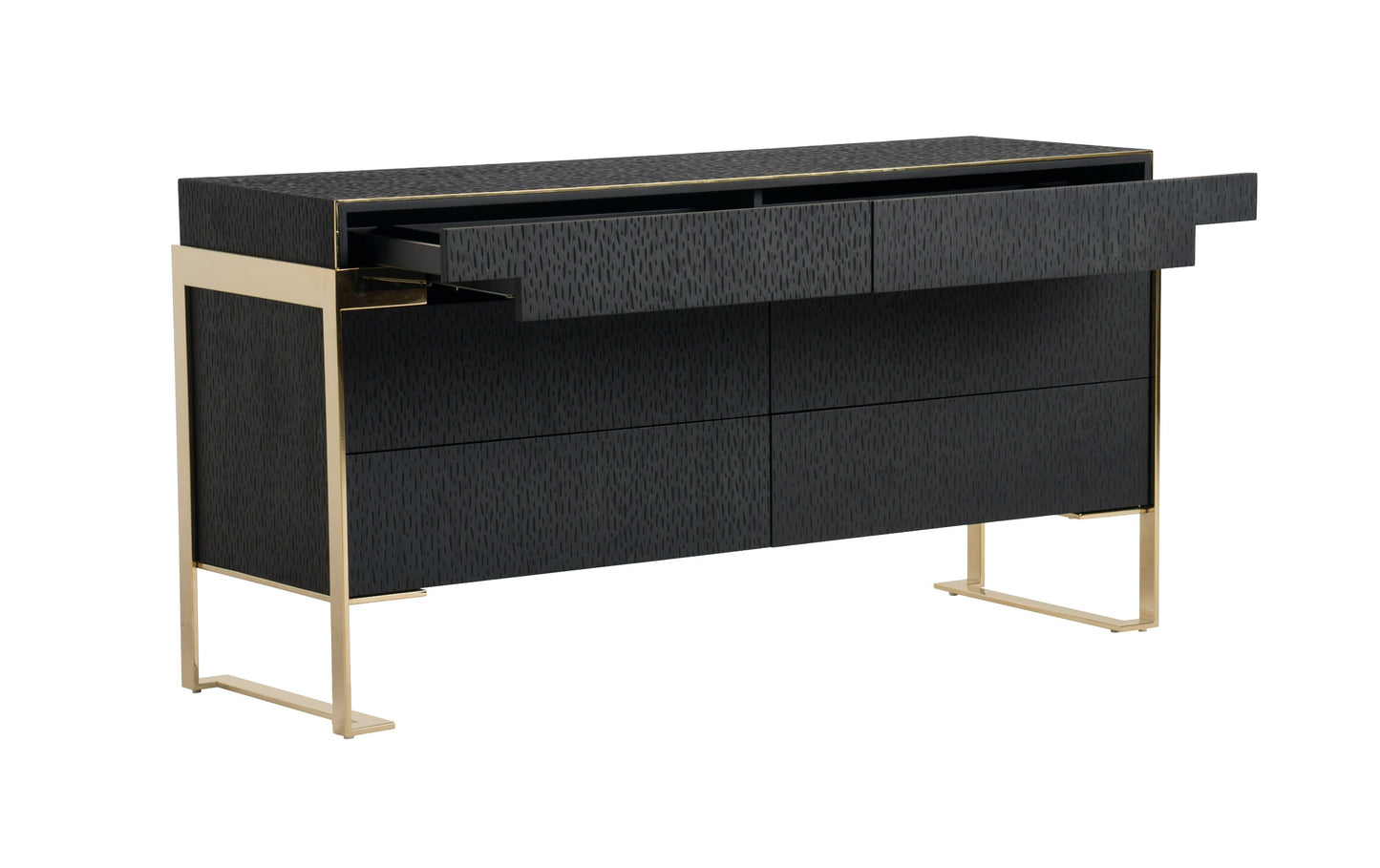 Modrest Rothsay Modern Wenge Gold Dresser