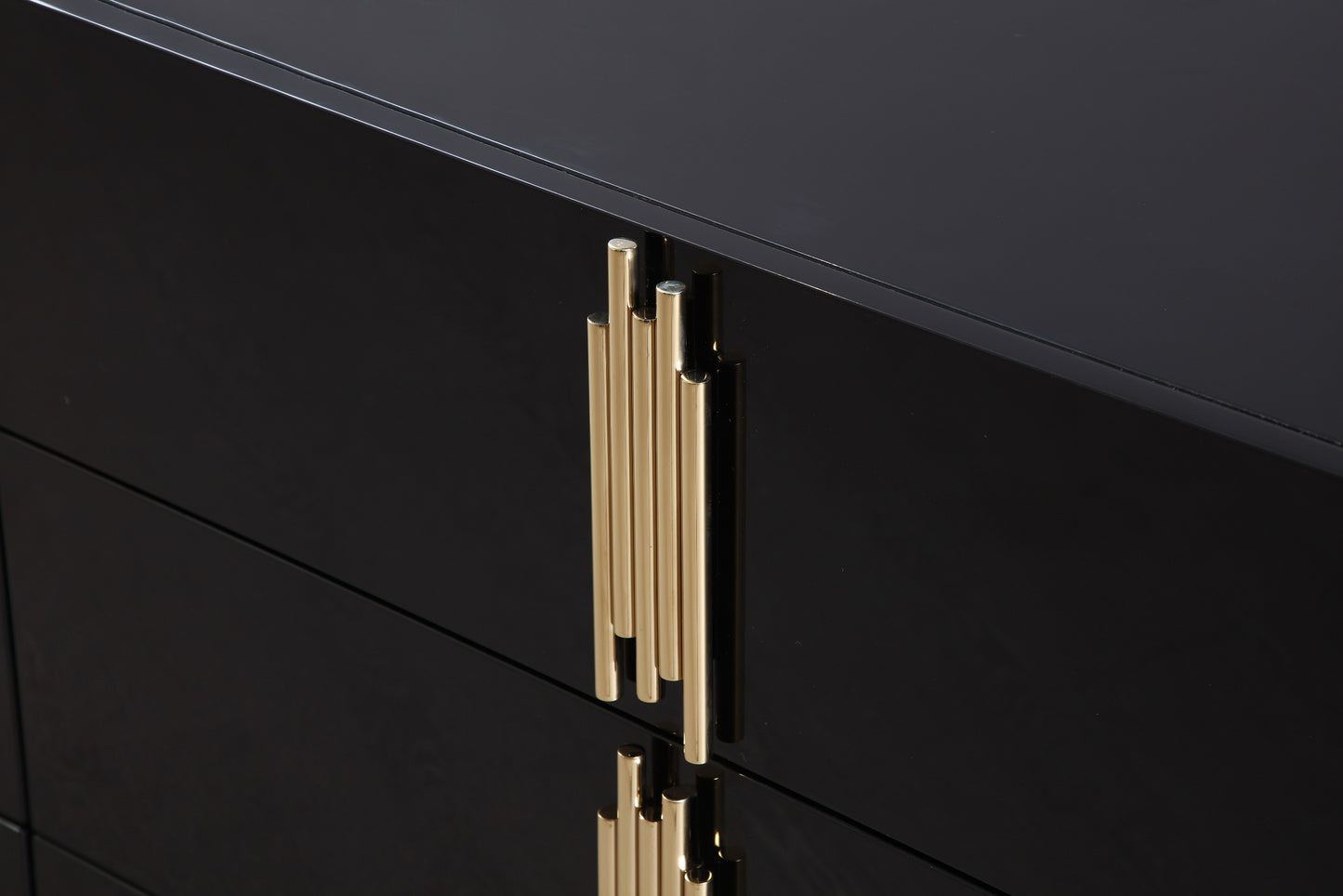 Modrest Token Modern Black Gold Wide Dresser