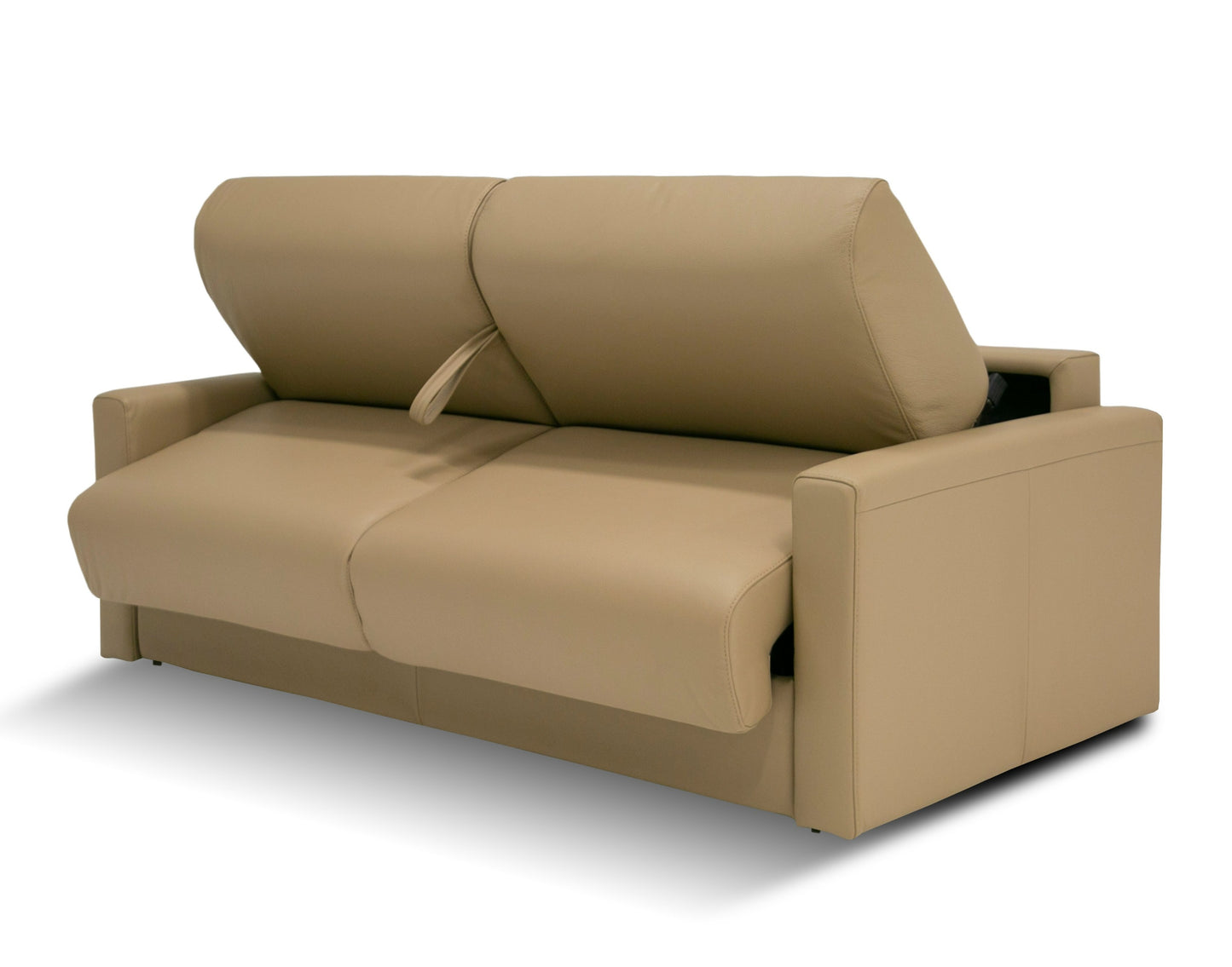 Lamod Italia Revers Italian Modern Desert Leather Full Sofabed
