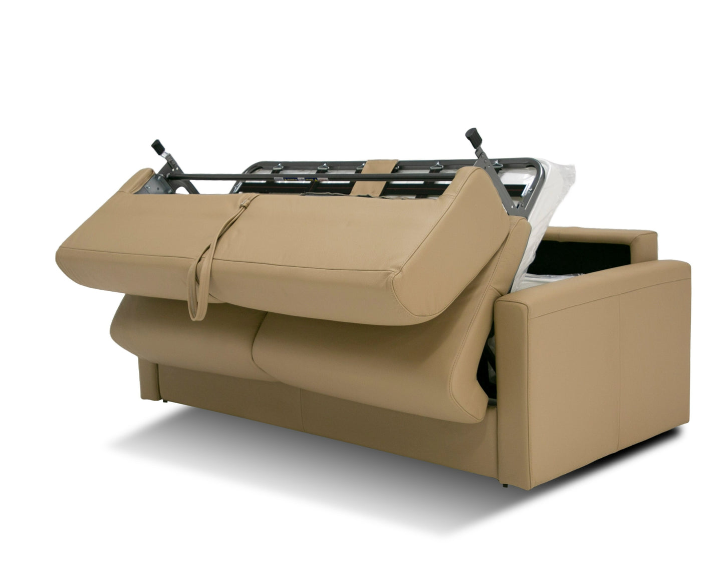 Lamod Italia Revers Italian Modern Desert Leather Full Sofabed