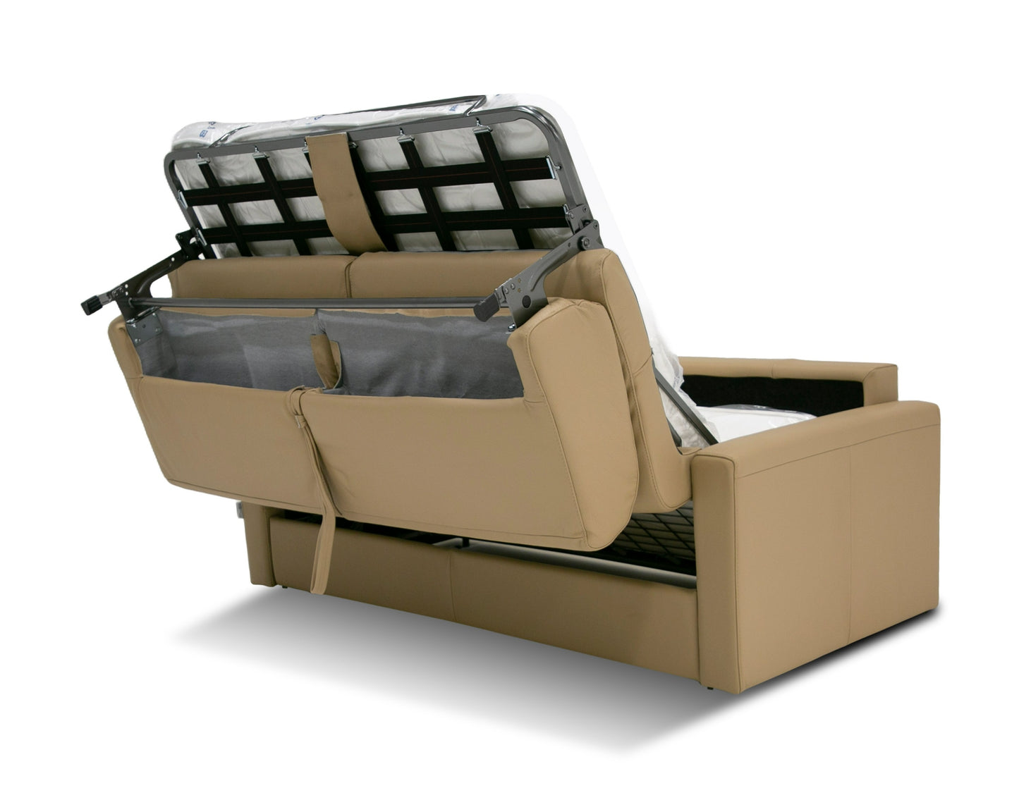 Lamod Italia Revers Italian Modern Desert Leather Full Sofabed