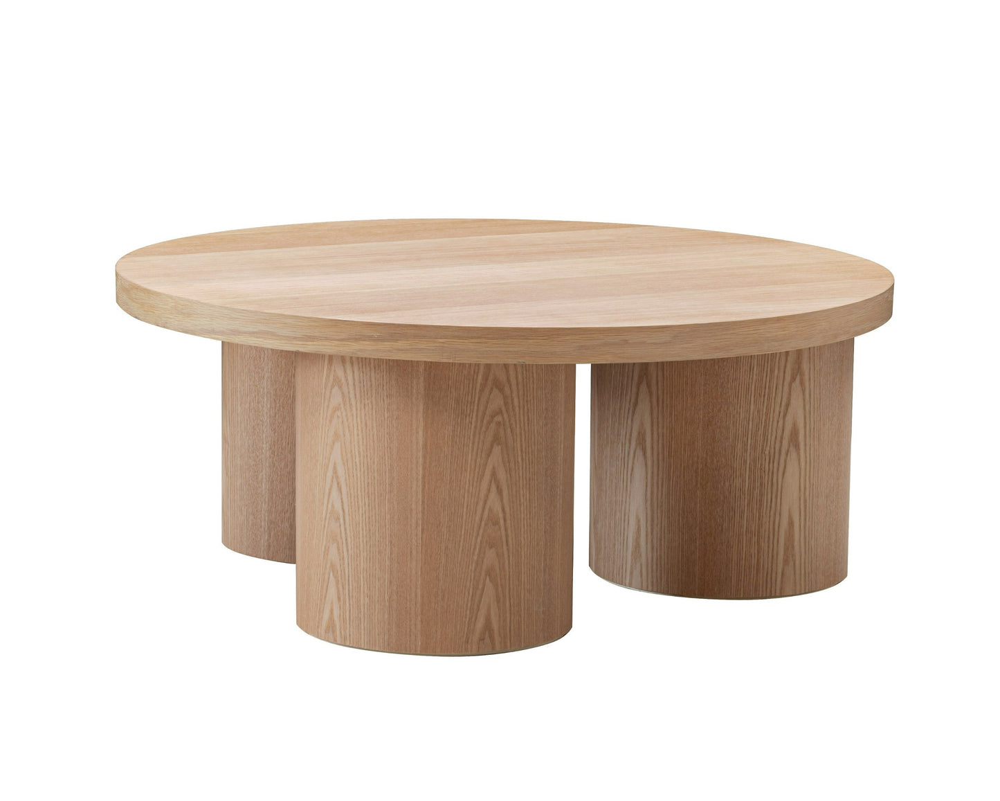Modrest Babson Modern Natural Oak Round Coffee Table