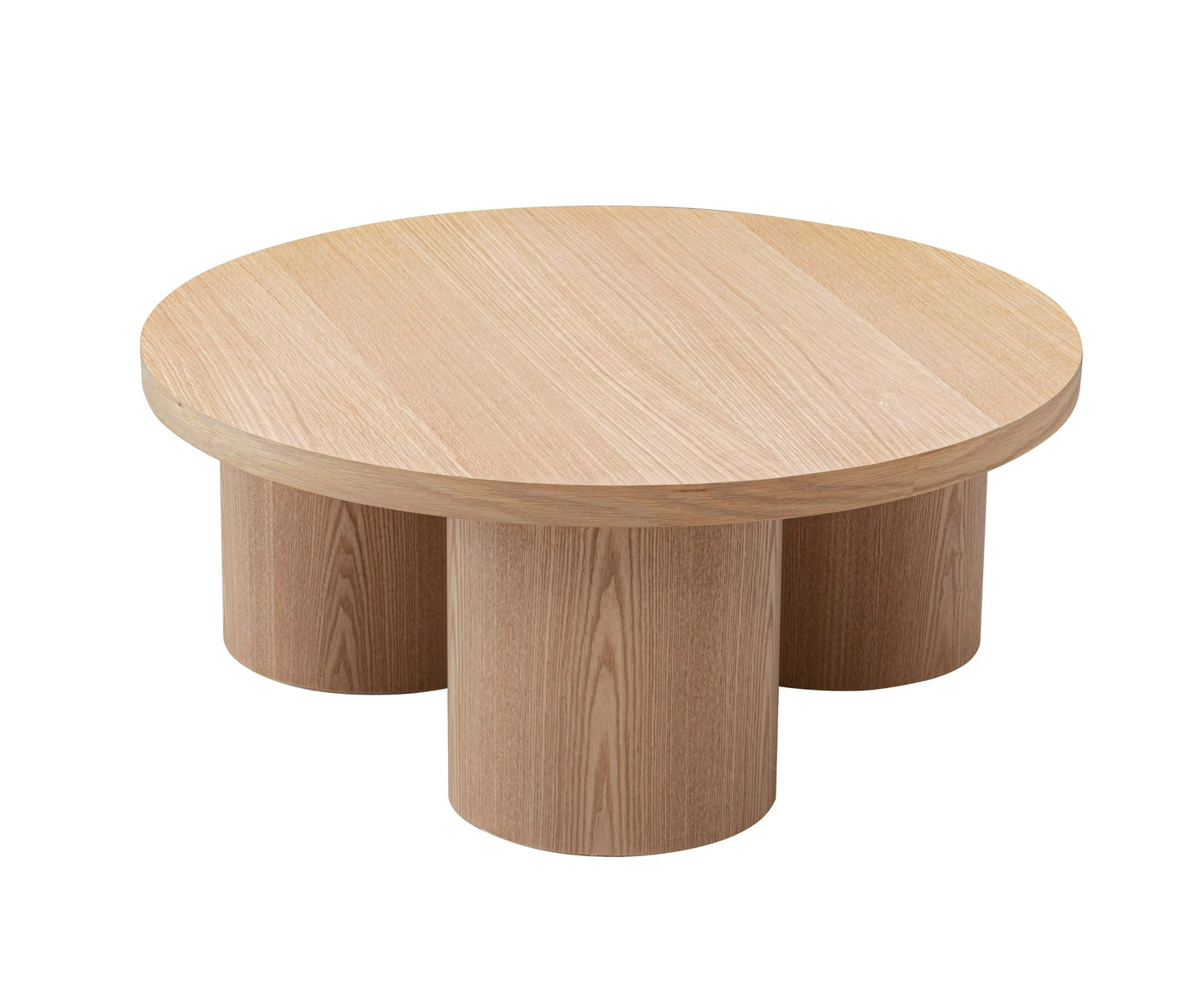 Modrest Babson Modern Natural Oak Round Coffee Table