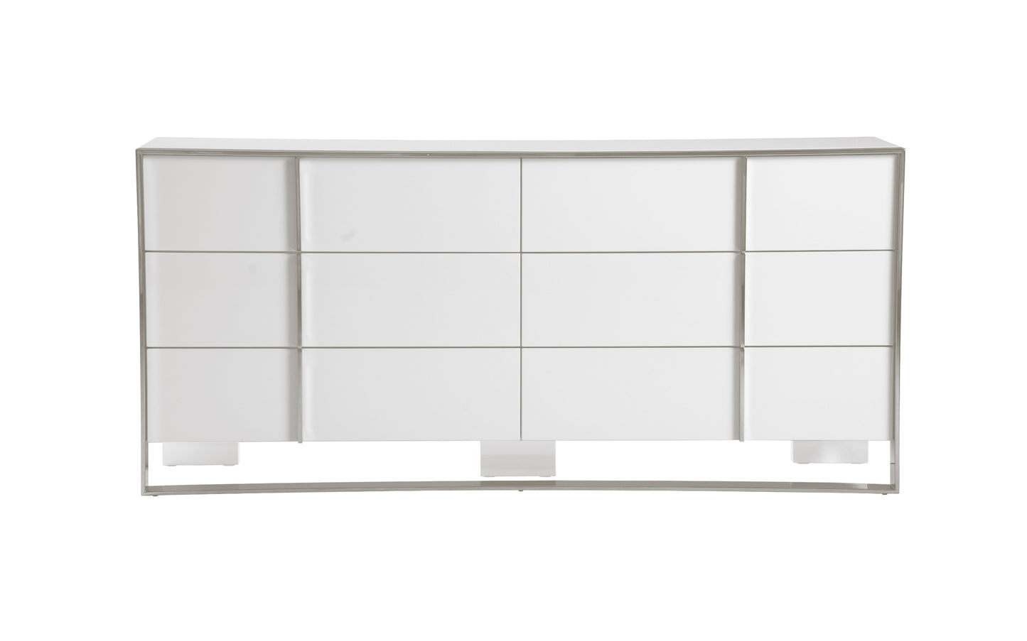 Modrest Cartier Modern White Stainless Steel Dresser