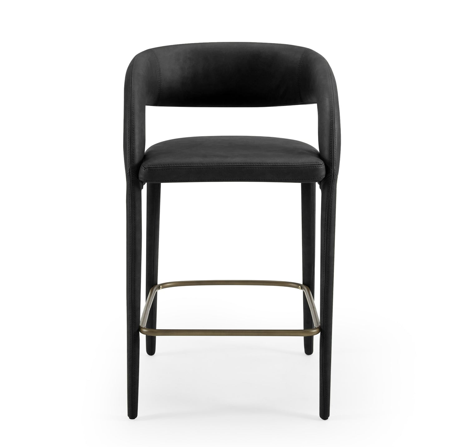 Modrest Faerron Modern Black Leatherette Counter Chair