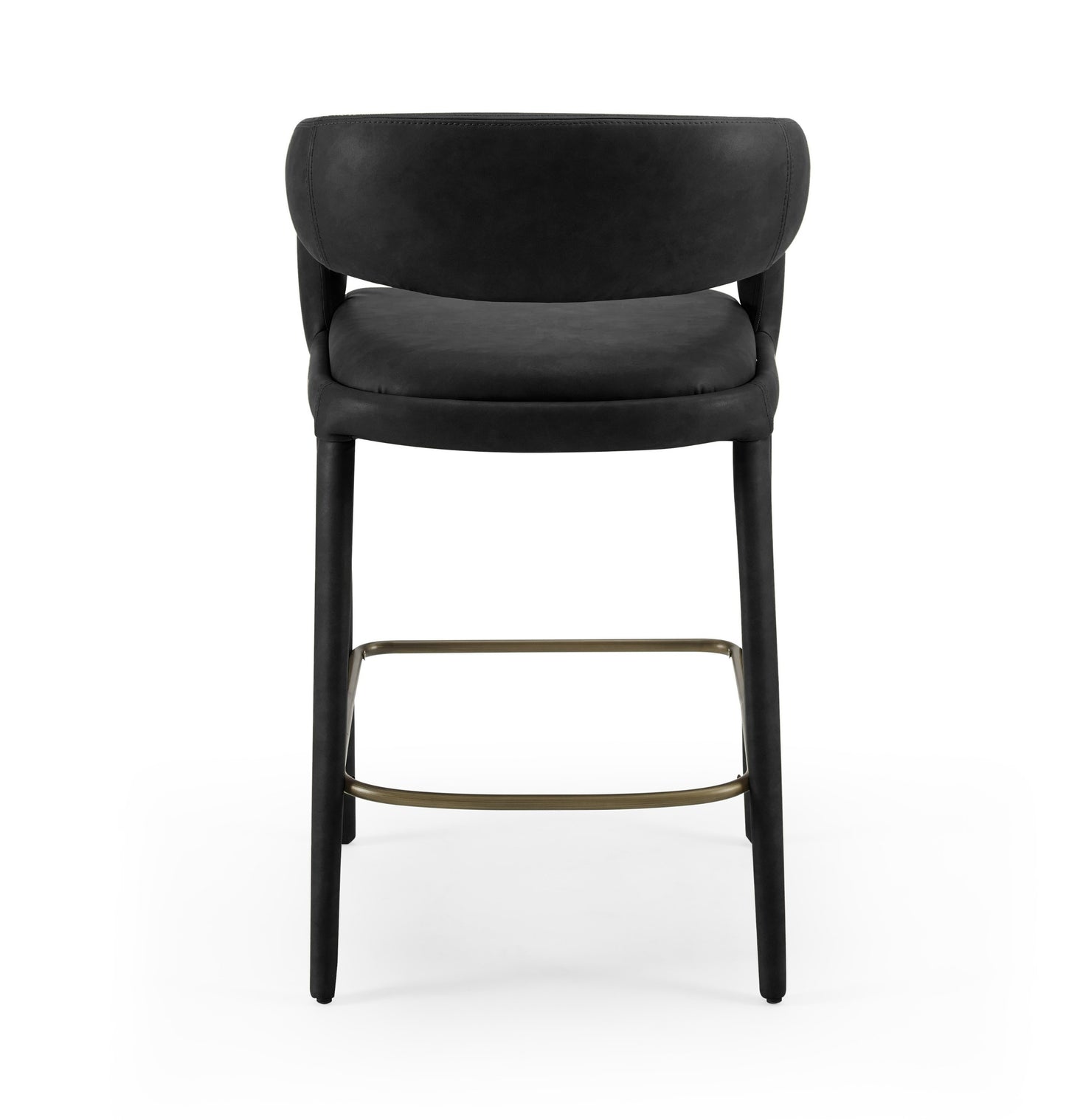 Modrest Faerron Modern Black Leatherette Counter Chair