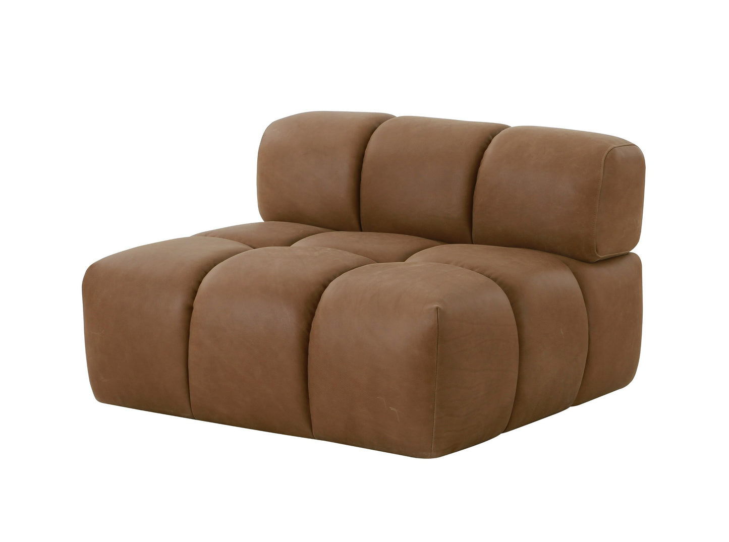 Divani Casa Everest Modern Brown Leather Modular Sectional Sofa
