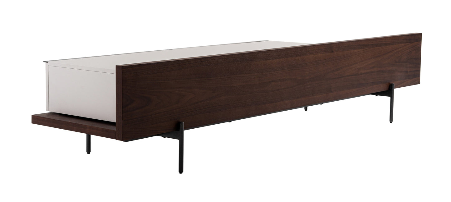 Modrest Colima Modern Matte Beige Walnut TV Stand