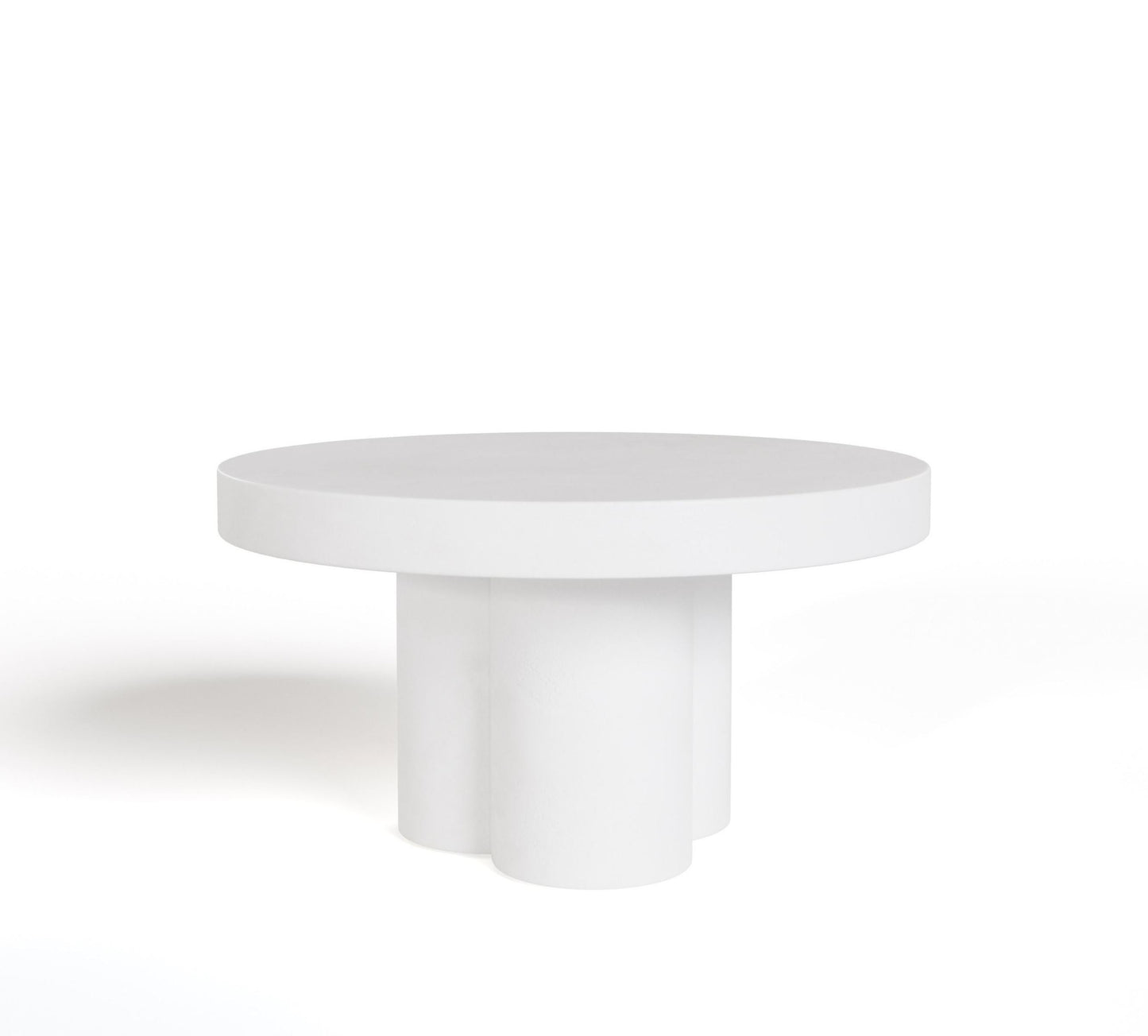 Modrest Bruni Modern White Concrete Coffee Table