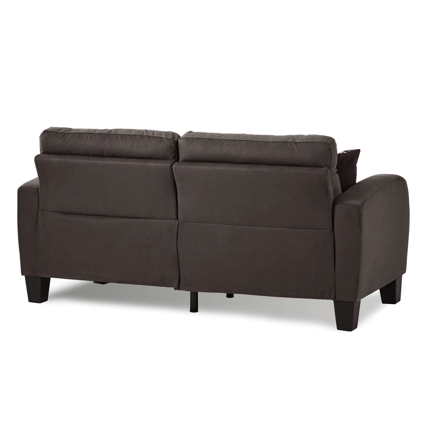 Homelegance Sinclair Sectional Sofa in Chocolate with Decorative Pillows 8202CH-3