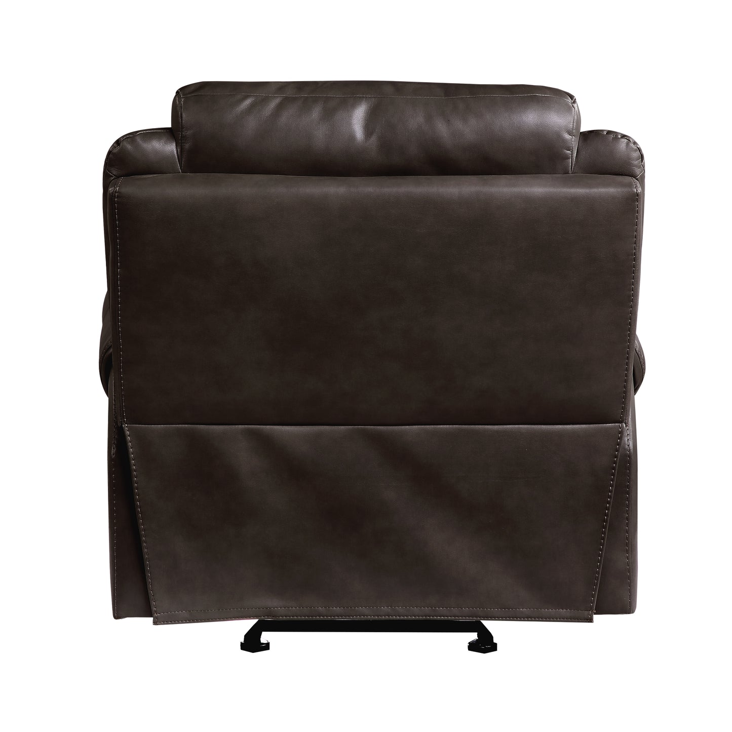Homelegance Aram Glider Recliner Dark Brown Upholstered Reclining Chair 8206BRW-1