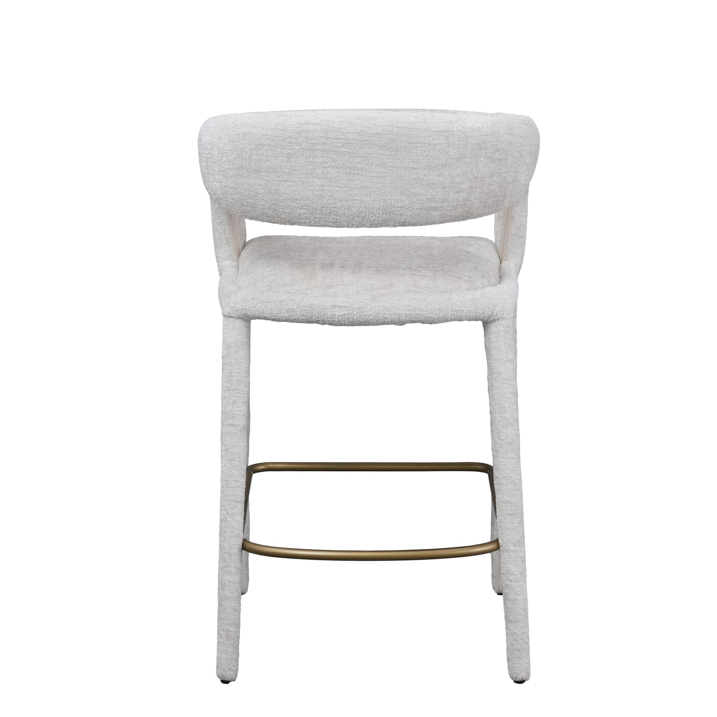 Modrest Faerron Modern Light Grey Fabric Counter Chair