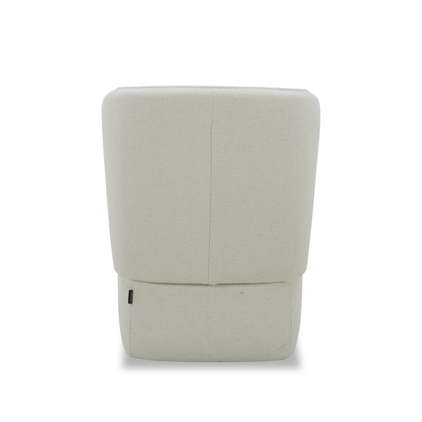 Modrest Souza Modern Beige Fabric Swivel Dining Chair