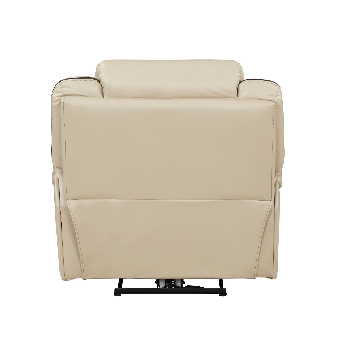 Homelegance Amite Reclining Chair Power Recliner in Beige Faux Leather 8229NBE-1PW