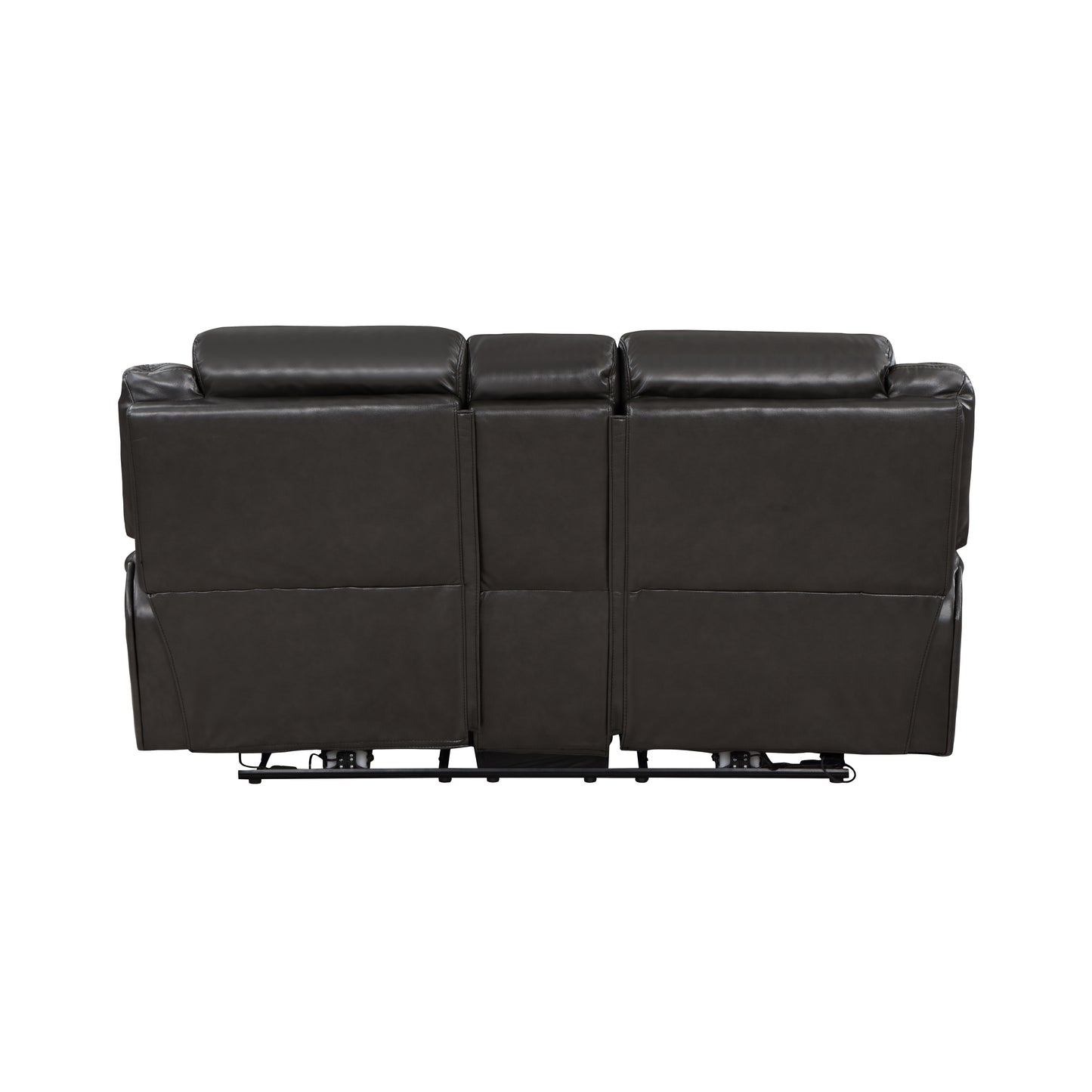 Homelegance Amite Loveseat Power Reclining Gray Faux Leather 8229NDG-2PW