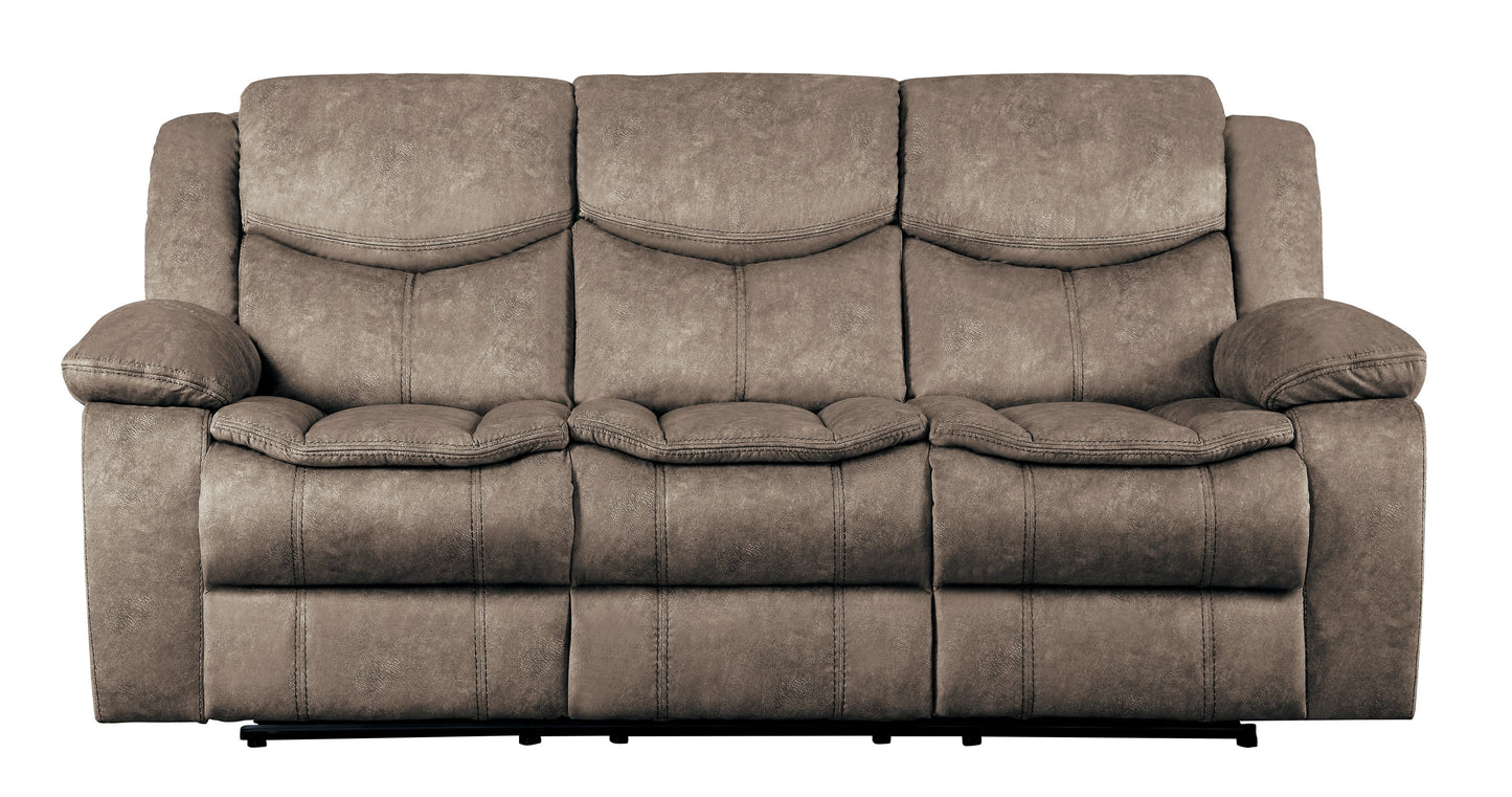 Homelegance Bastrop Sectional Sofa in Brown Microfiber 8230FBR-3