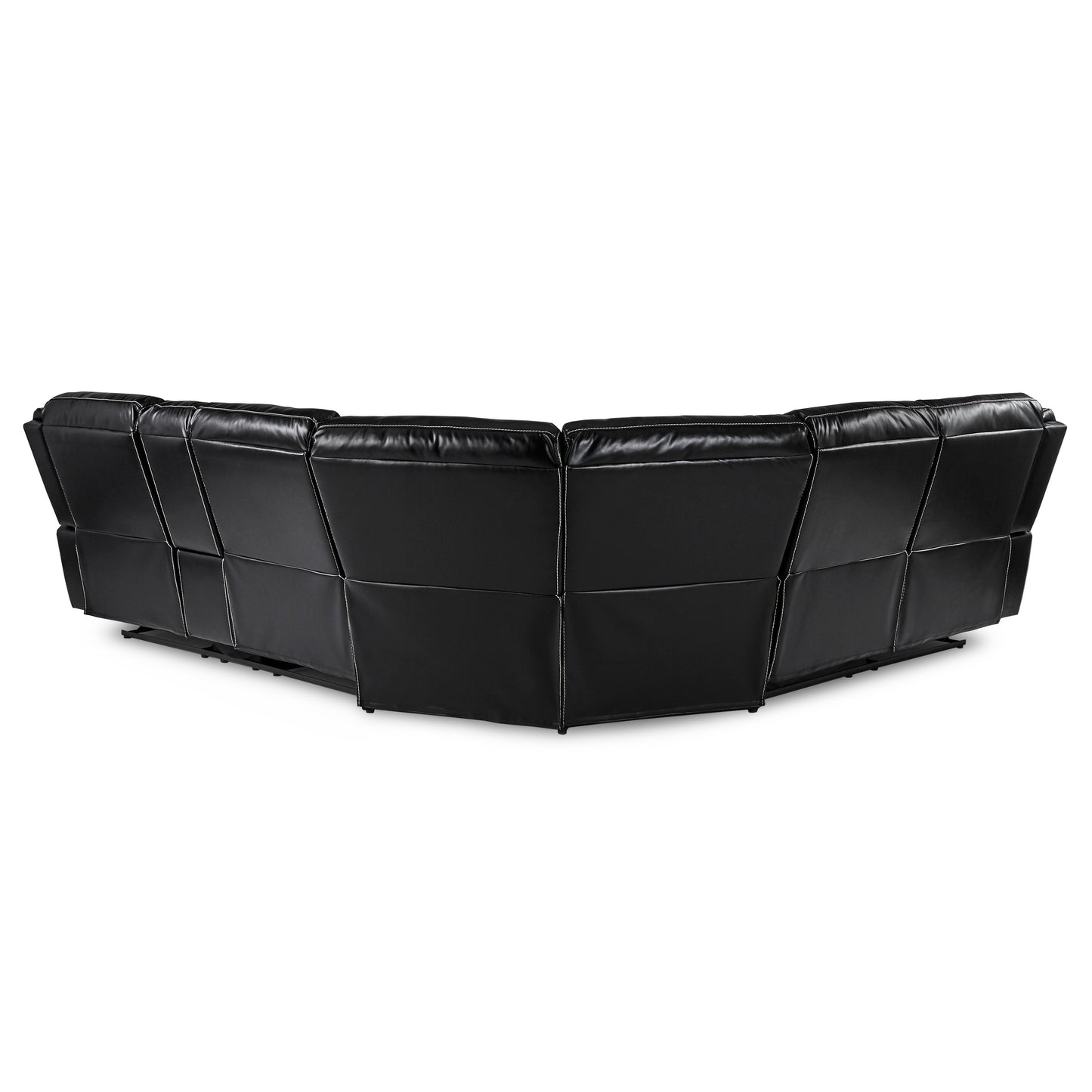 Homelegance Bastrop Sectional Sofa in Black 8230BLK-SC