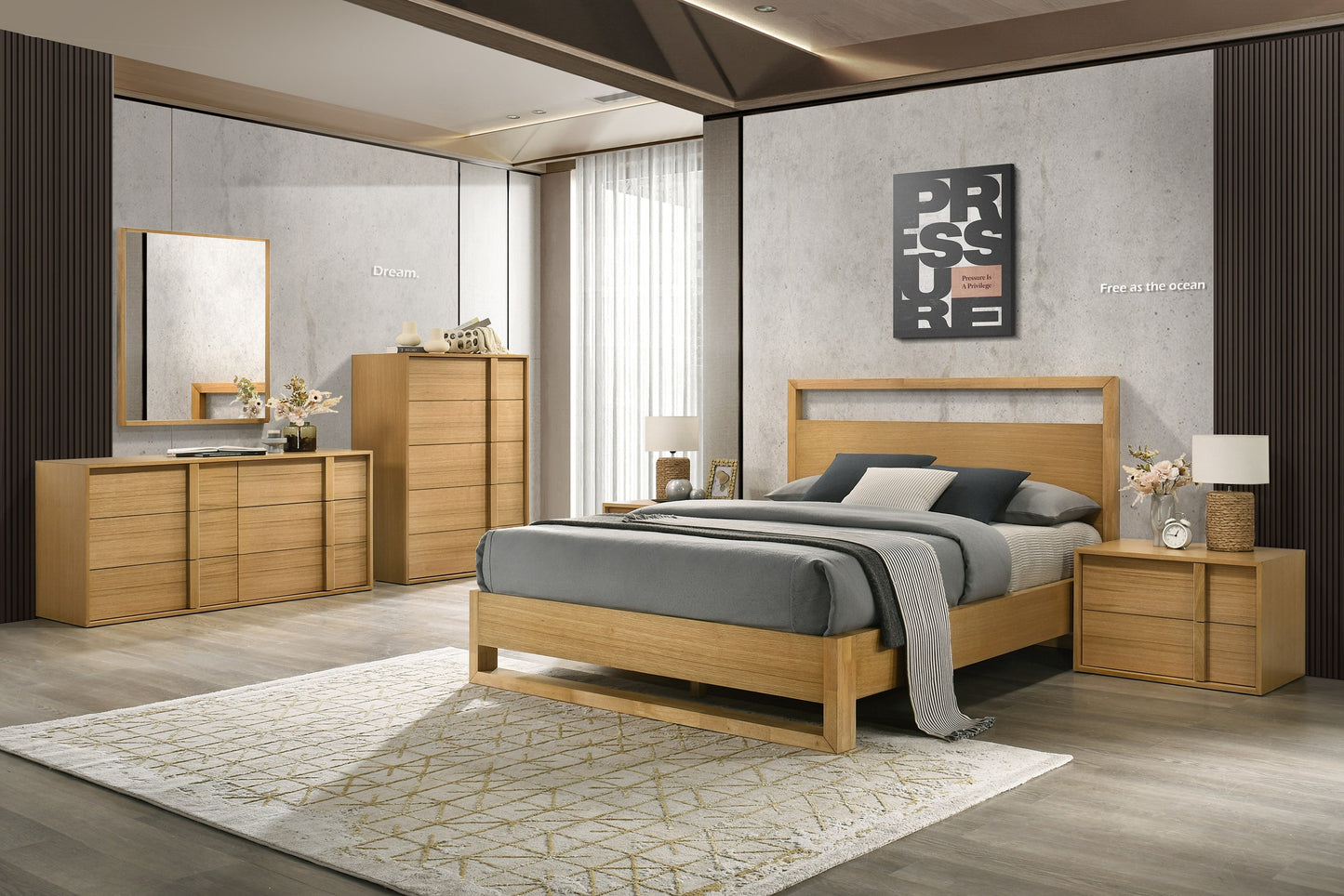 Nova Domus Berlin Modern Natural Oak Chest