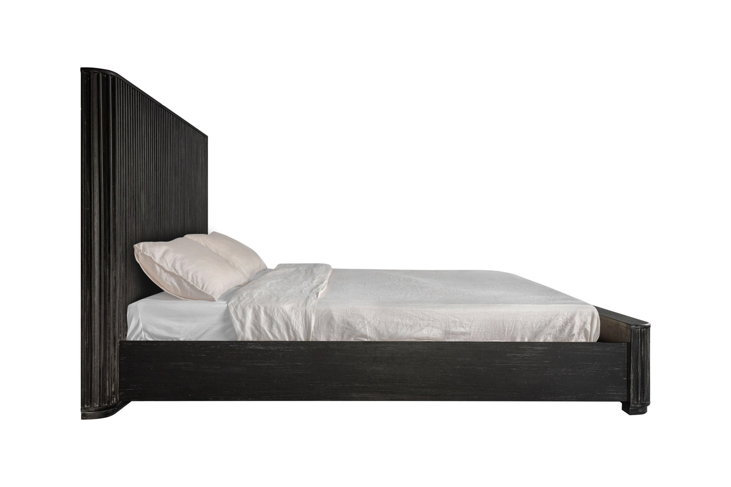 Modrest Fields Modern Black Acacia Bed