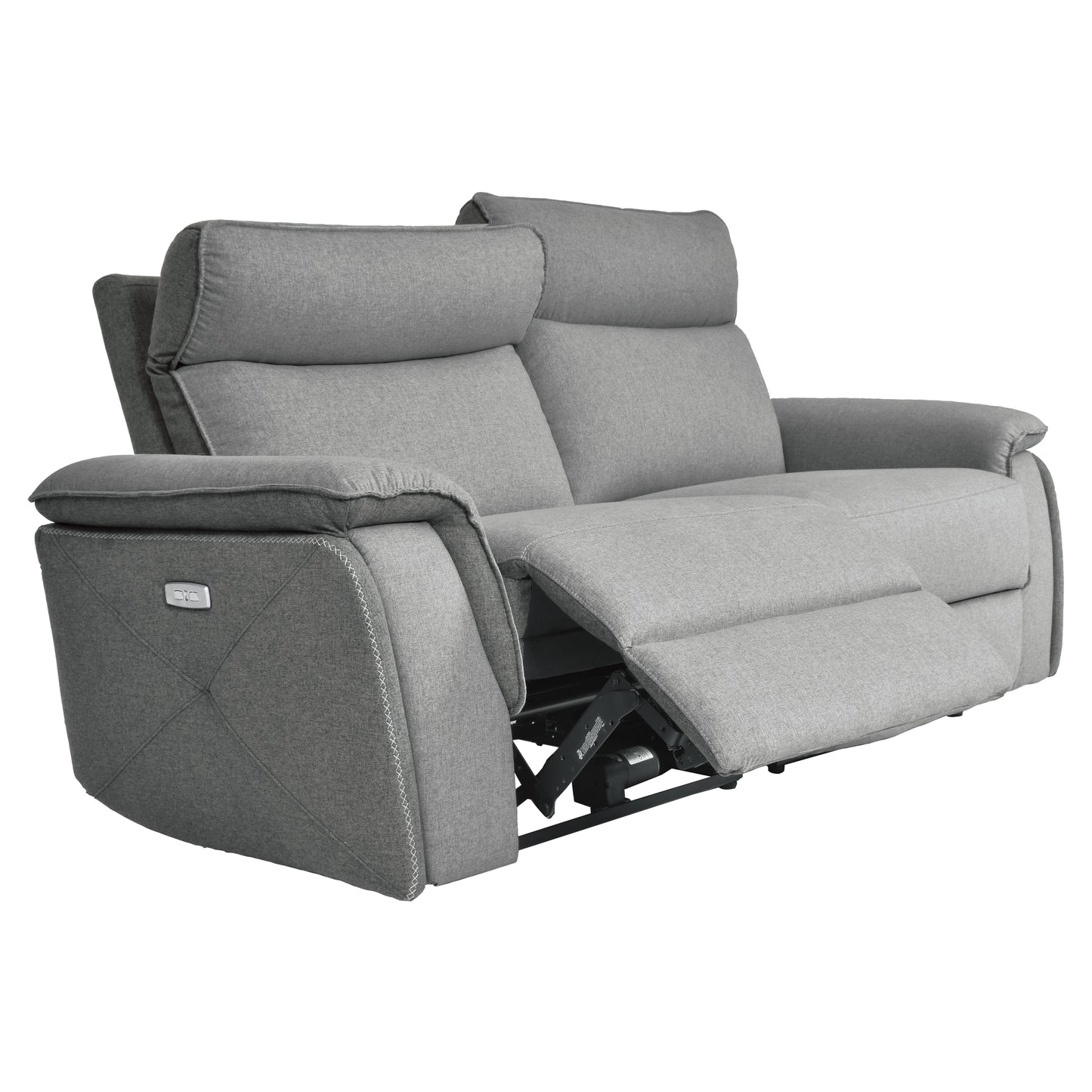 Homelegance Maroni Loveseat Power Reclining 2-Tone Gray 8259-2PWH