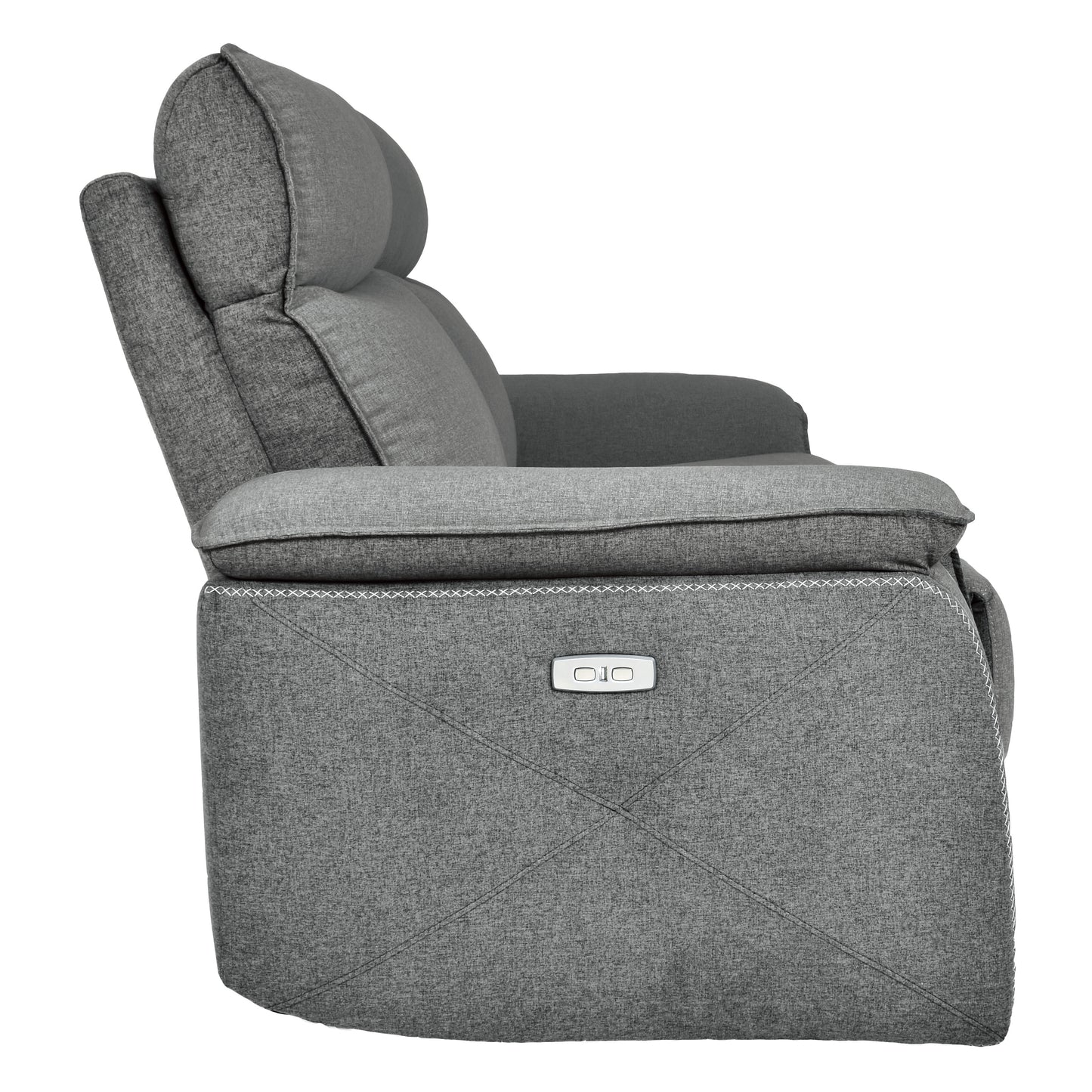 Homelegance Maroni Loveseat Power Reclining 2-Tone Gray 8259-2PWH