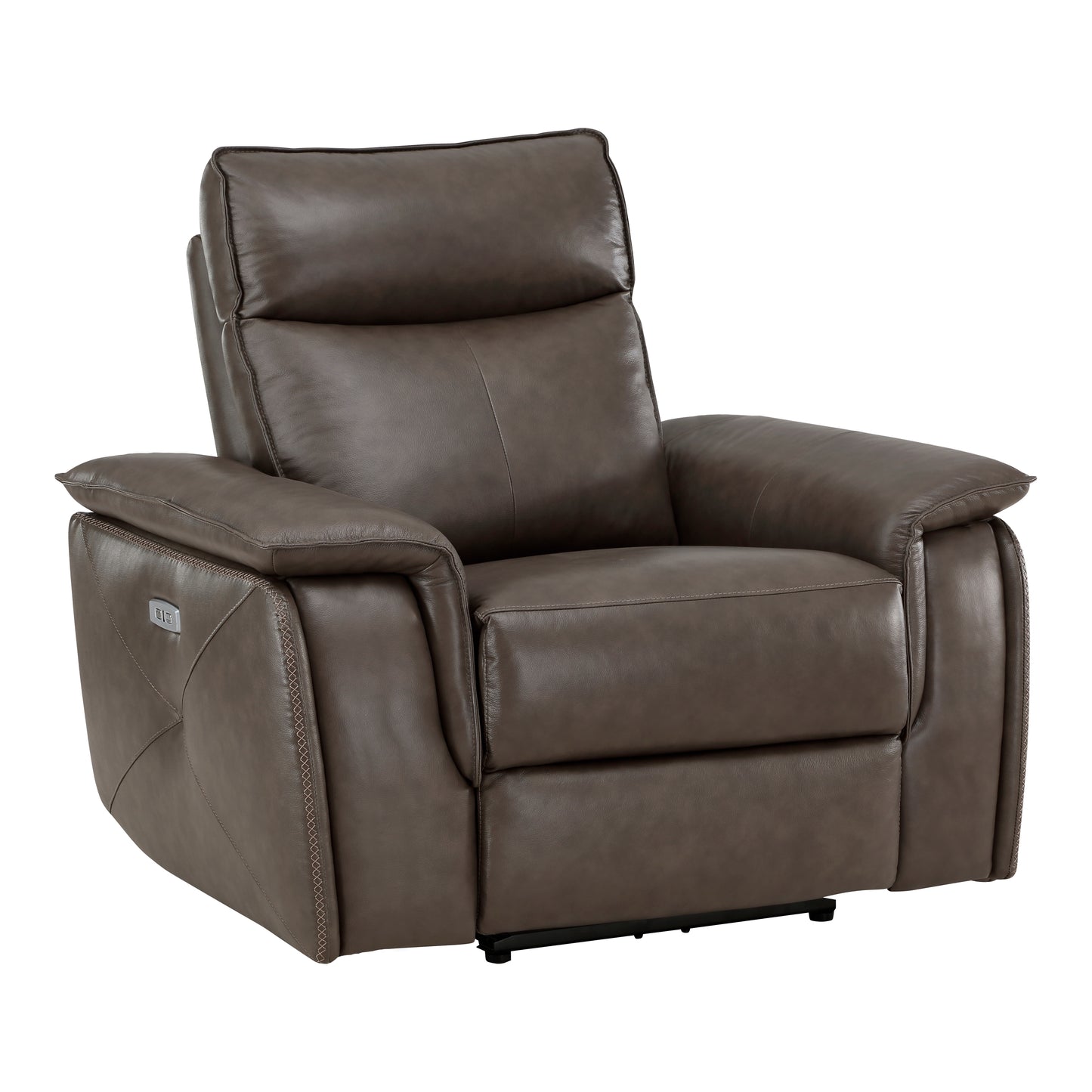 Homelegance Maroni Reclining Chair Power Recliner Dark Brown 8259RFDB-1PWH
