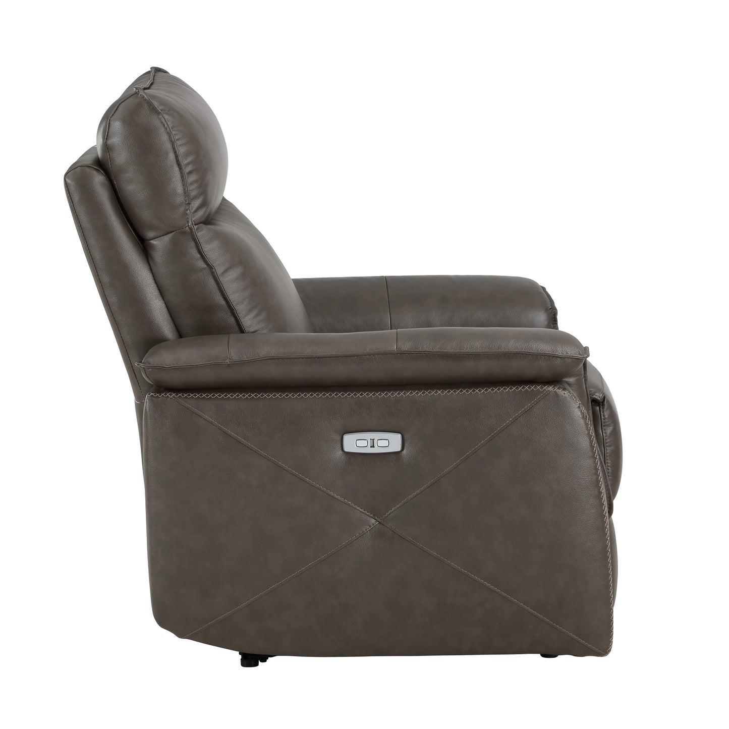 Homelegance Maroni Reclining Chair Power Recliner Dark Brown 8259RFDB-1PWH