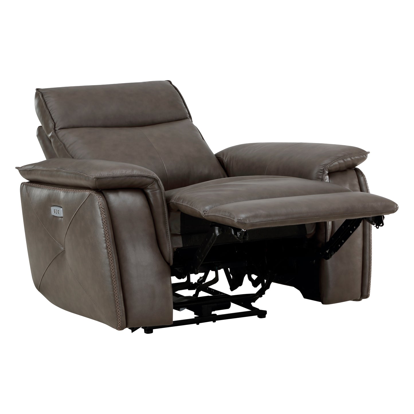 Homelegance Maroni Reclining Chair Power Recliner Dark Brown 8259RFDB-1PWH
