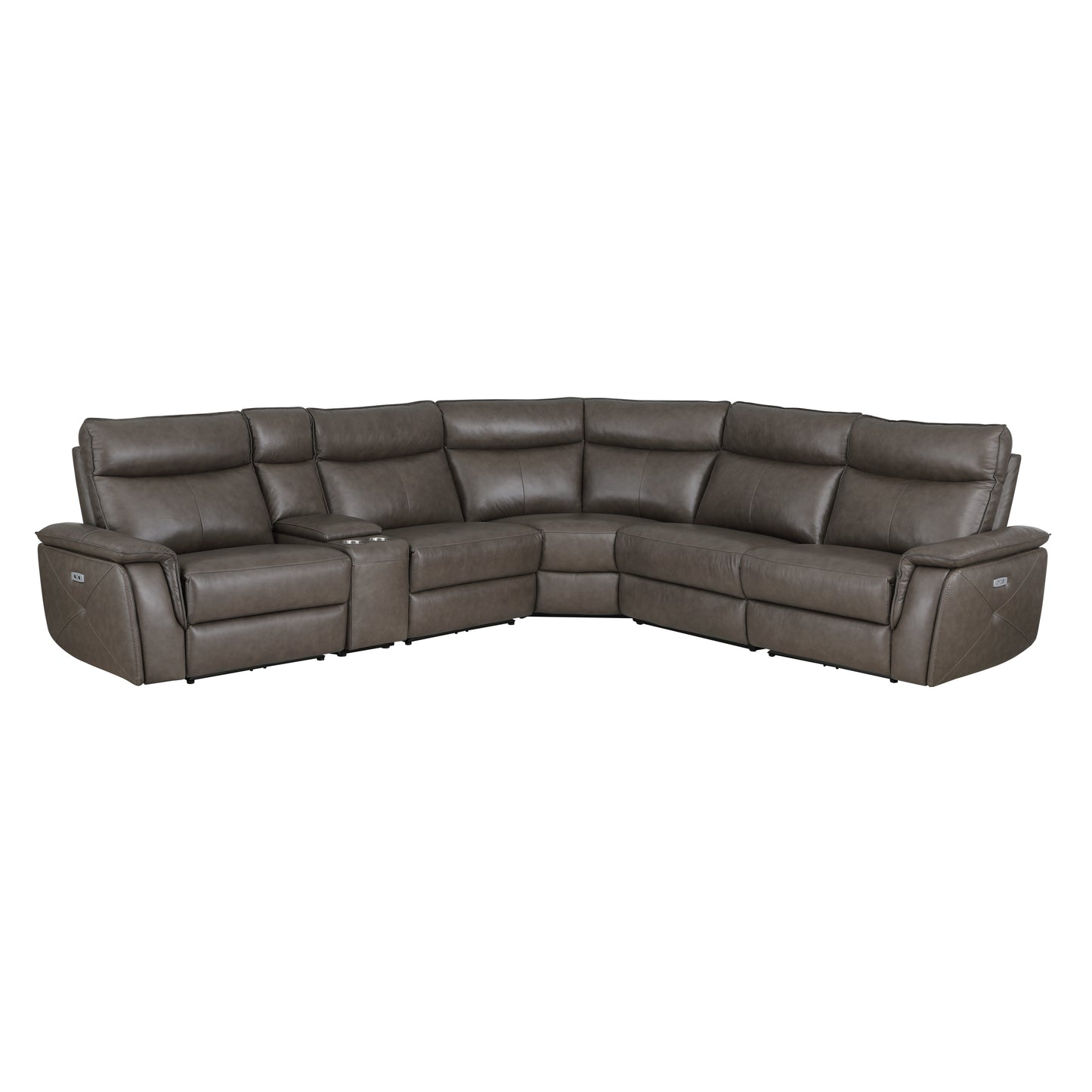 Homelegance Maroni Sectional Sofa in 8259RFDB-6SCPWH Elegant Design
