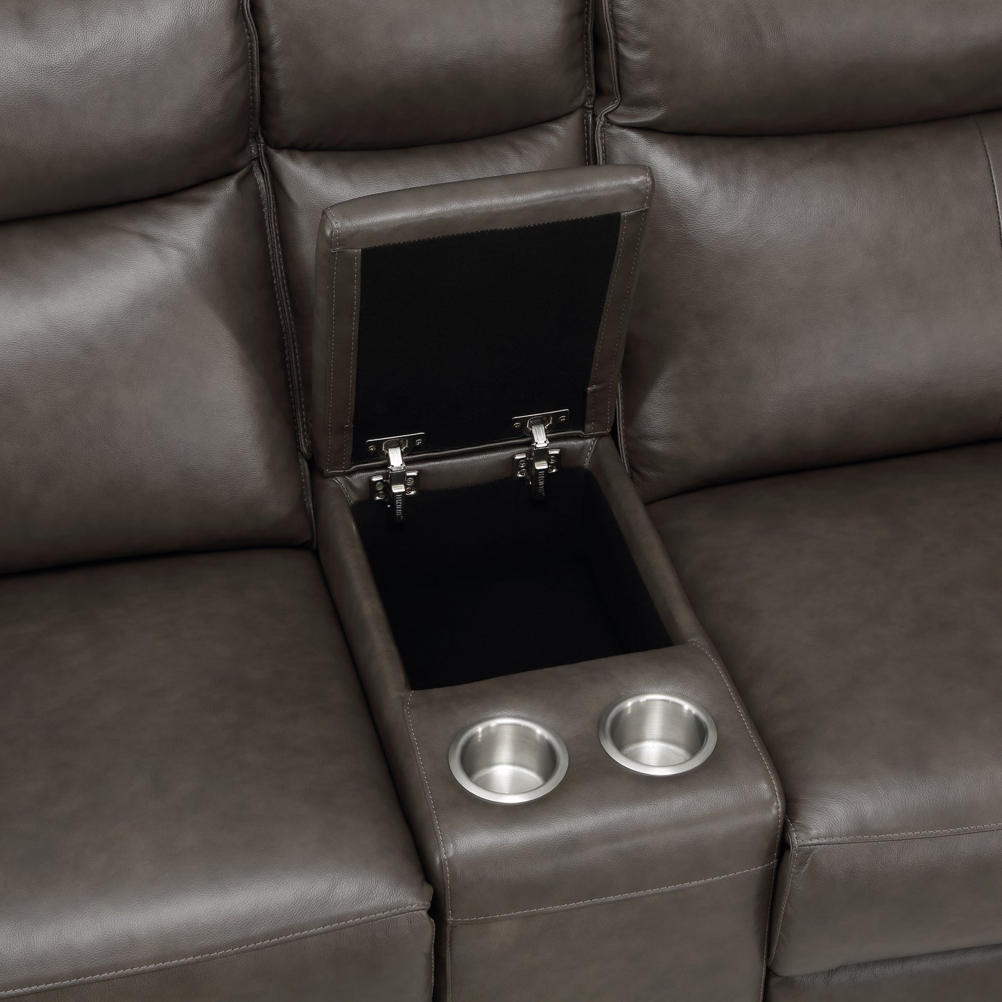 Homelegance Maroni Loveseat Power Reclining Dark Brown 8259RFDB-2CNPWH