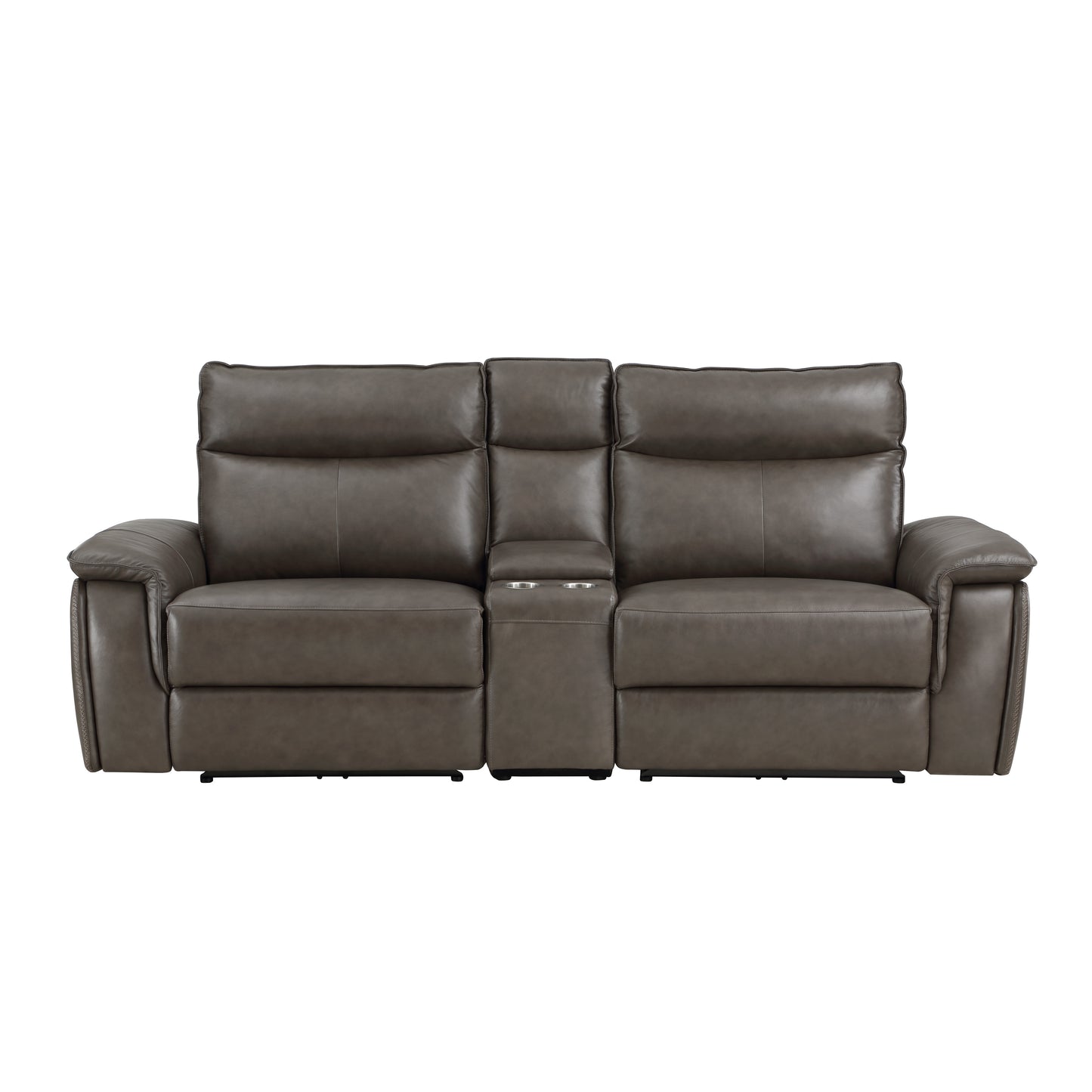 Homelegance Maroni Loveseat Power Reclining Dark Brown 8259RFDB-2CNPWH