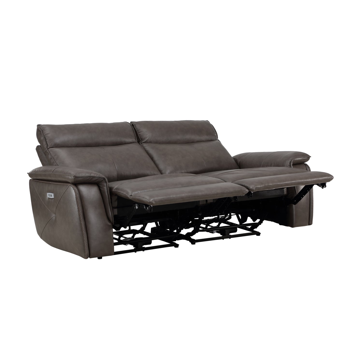 Homelegance Maroni Loveseat Power Reclining Dark Brown 8259RFDB-2PWH