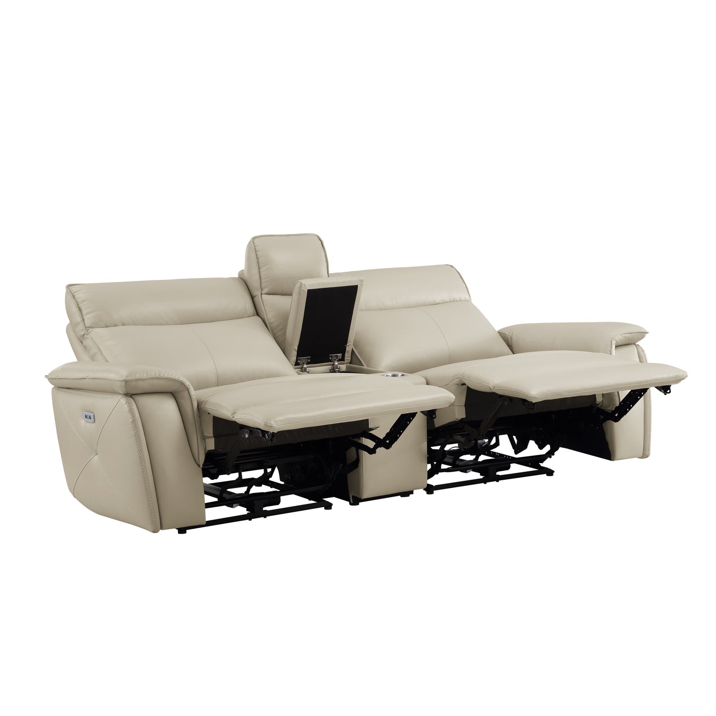 Homelegance Maroni Loveseat Power Reclining in Taupe 8259RFTP-2CNPWH