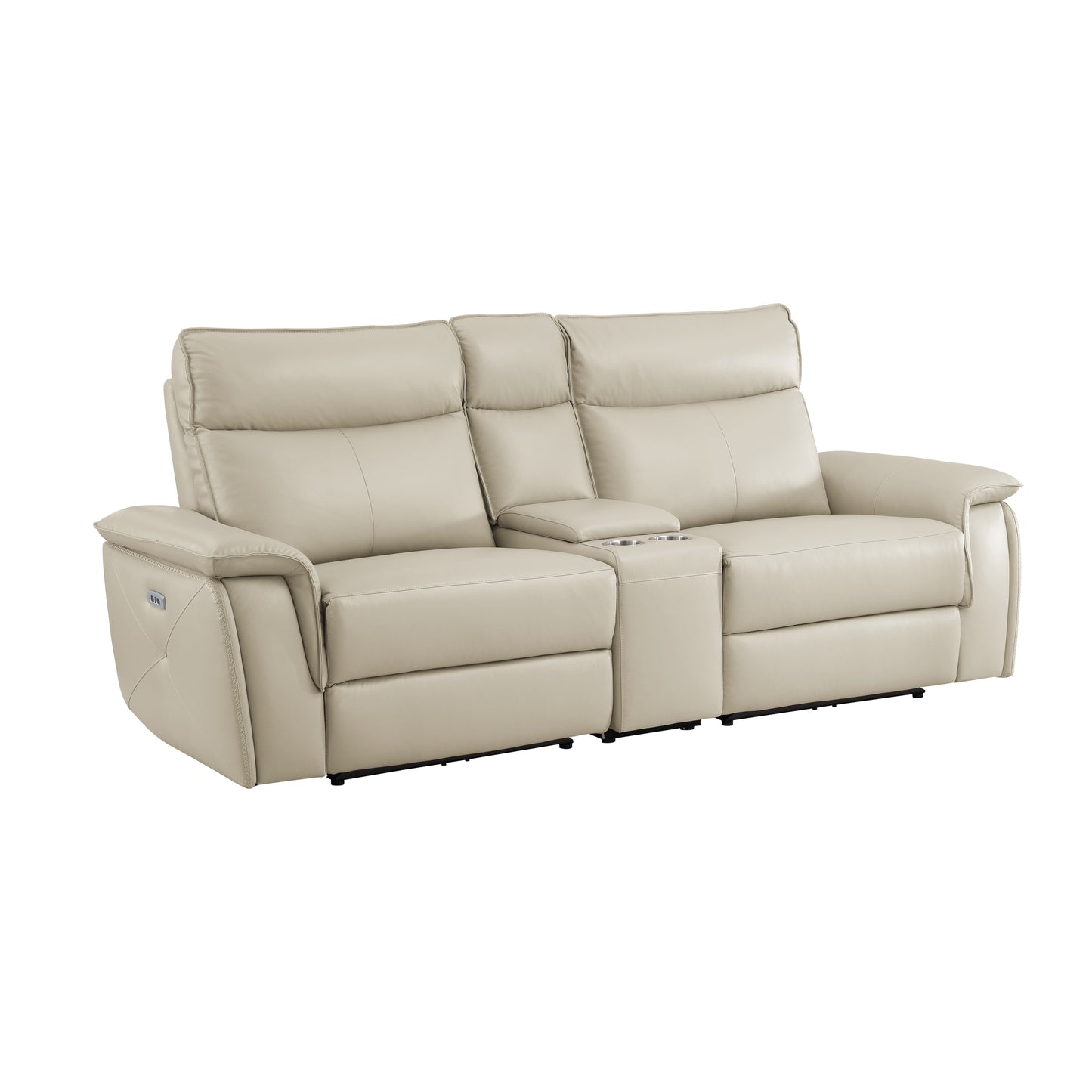 Homelegance Maroni Loveseat Power Reclining in Taupe 8259RFTP-2CNPWH